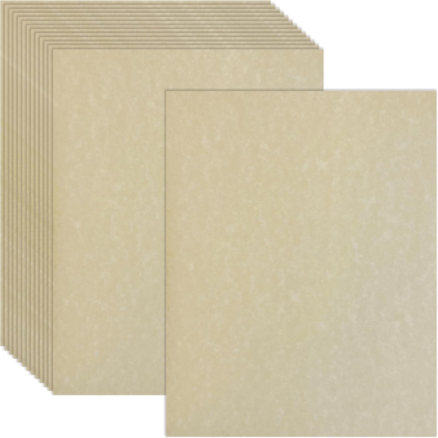 Parchment Stationery Paper, 96 Sheets, Textured Ivory, 24 lb Bond/90 gsm, Stationery Paper for Certificates, Resumes, Diplomas, Executive Use, Printer-Friendly, by Better Office Products