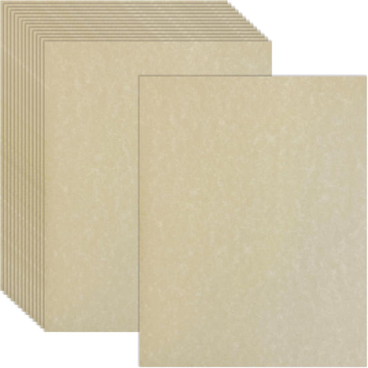Parchment Stationery Paper, 96 Sheets, Textured Ivory, 24 lb Bond/90 gsm, Stationery Paper for Certificates, Resumes, Diplomas, Executive Use, Printer-Friendly, by Better Office Products