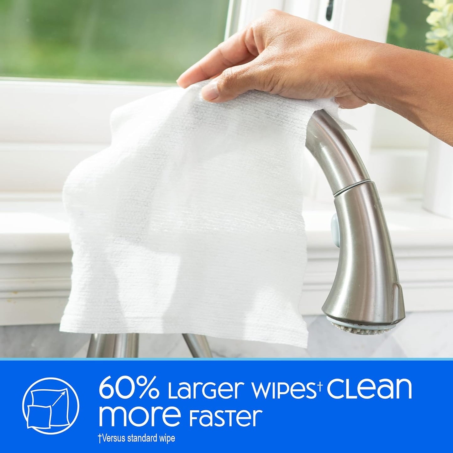 Nice 'N Clean Disinfecting Surface Wipes 72ct | Cleans & Disinfects Home & Kitchen Surfaces | Lemon Scent