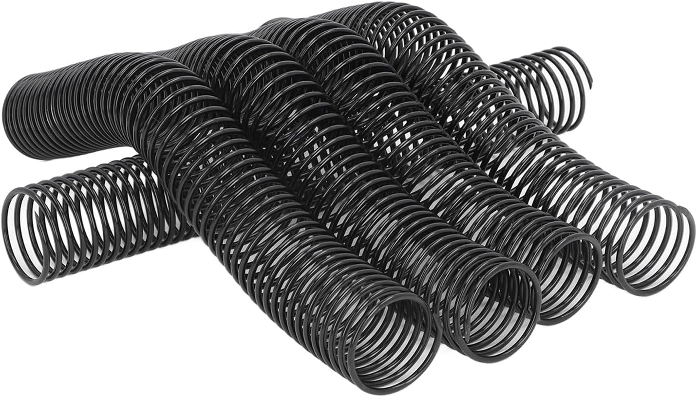 38mm Plastic Spiral Binding Coil, 4:1 Pitch, 310 Sheets Capacity, 360° Rotation, 18 Pcs Set, Suitable for Letter Sized Paper with Versatile Application, for Office Documents,