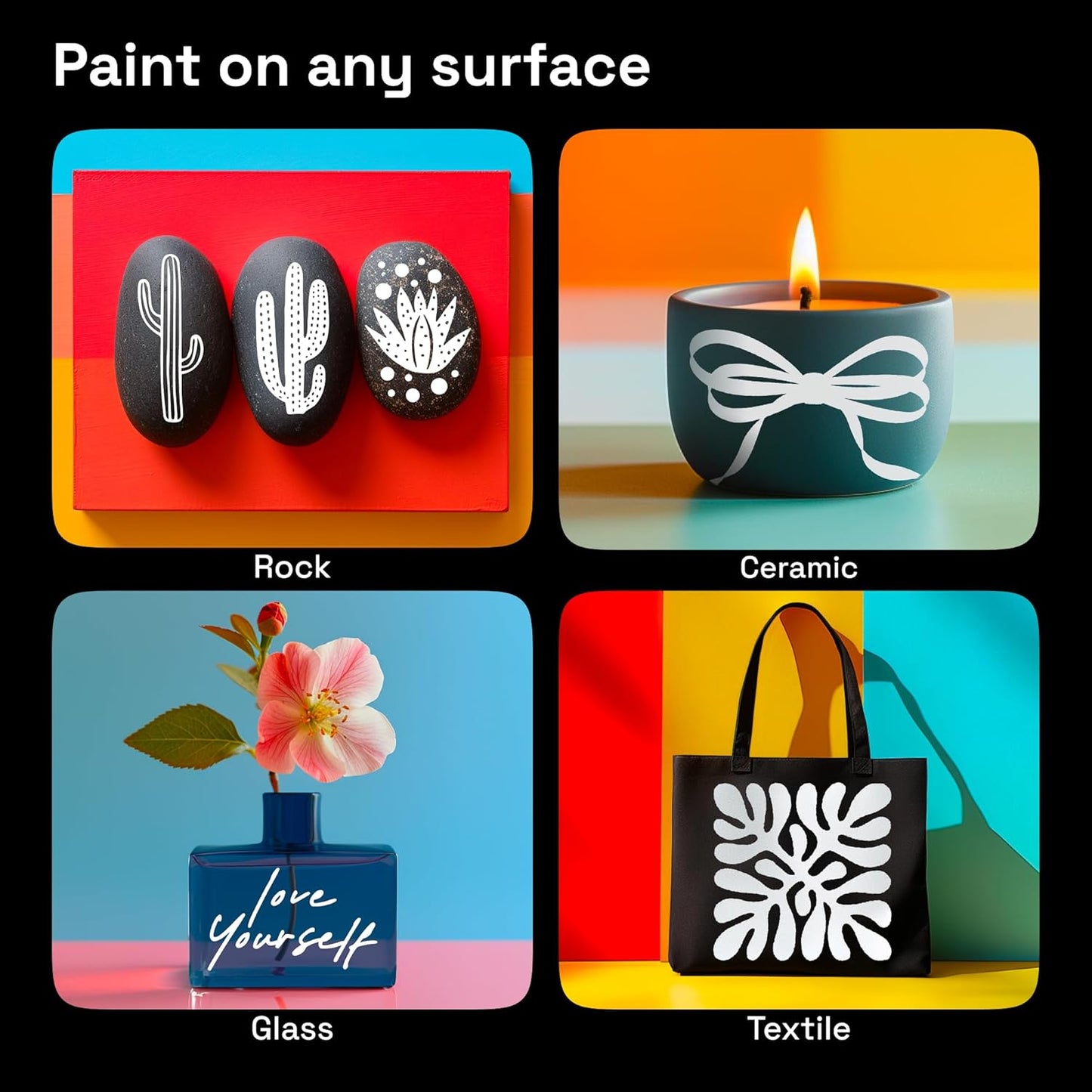 ARTISTRO 2 White Dual-Tip Acrylic Paint Pens - Multisurface Markers for Fabric, Plastic, & More, 5mm Dot + 1mm Fine Tips