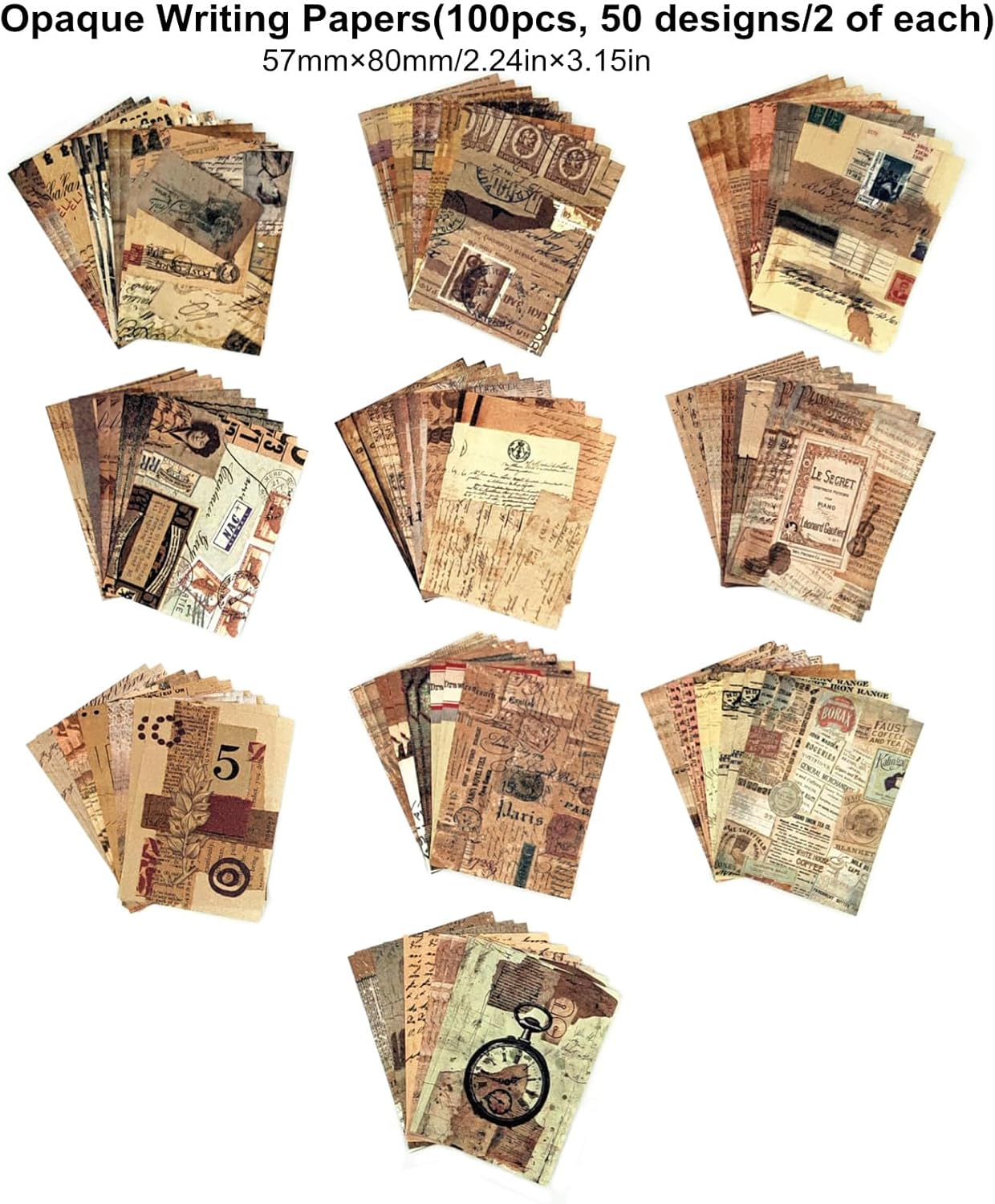 200PCS Vintage Scrapbooking Supplies Pack, Aesthetic Scrapbook Sticker Paper Art Journaling Kit for Bullet Junk Journals,Planner,Cottagecore Decor Gifts (Retro Letters)