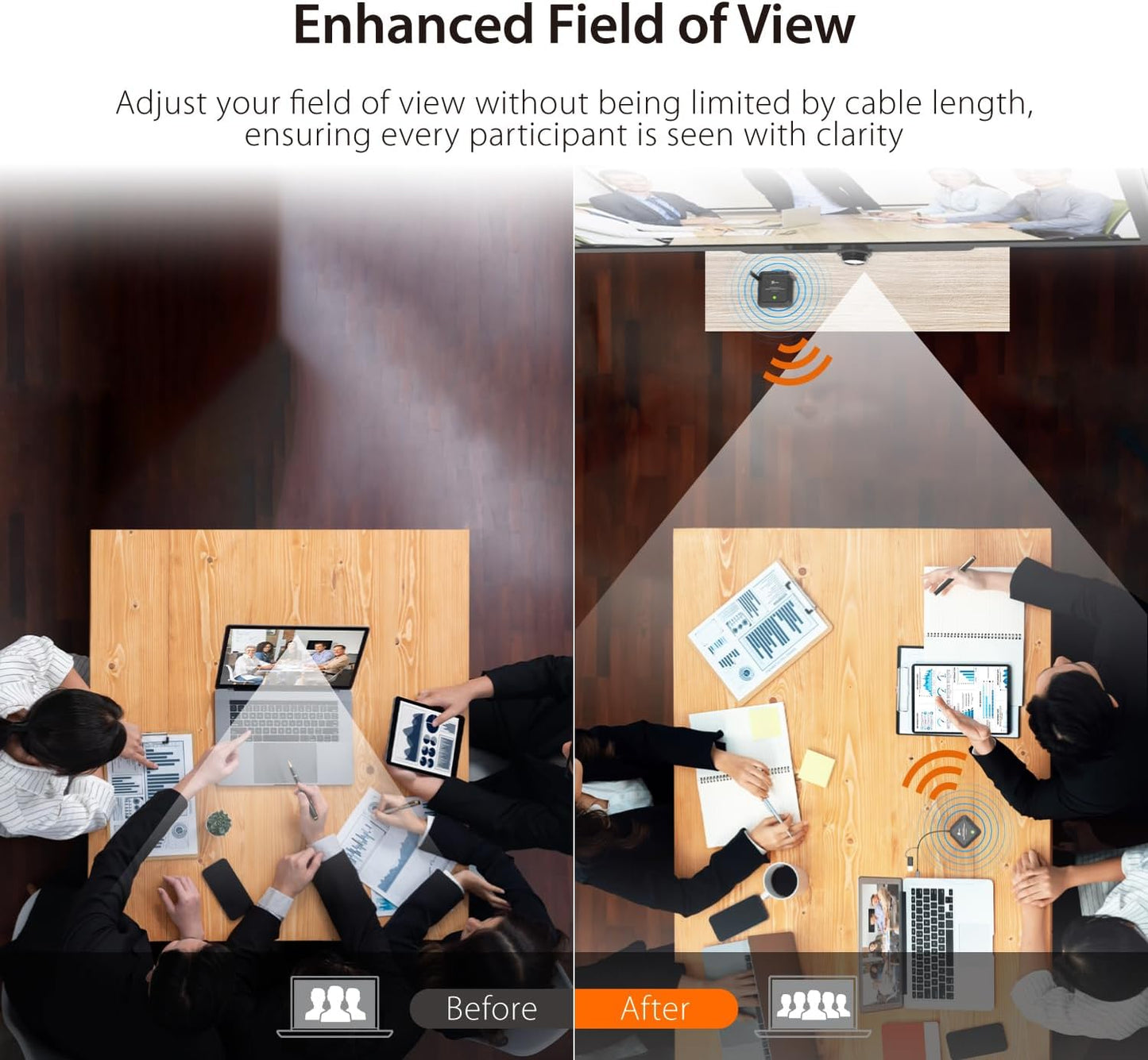 j5create Wireless Extender for USB Webcam, Microphones, or Speakers, Ideal for Streaming & Conferencing, No USB Mouse/Keyboard Compatibility (JVW120)