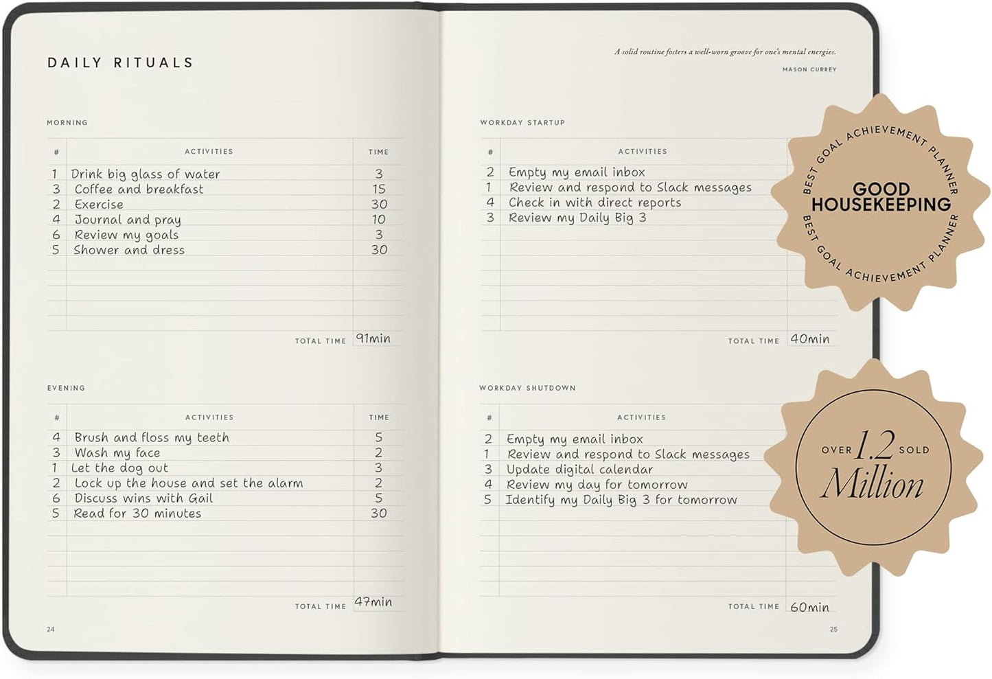 Full Focus Sea Blue Linen Planner by Michael Hyatt - The #1 Daily Planner to Set Annual Goals, Increase Focus, Eliminate Overwhelm, and Achieve Your Biggest Goals - Hardcover