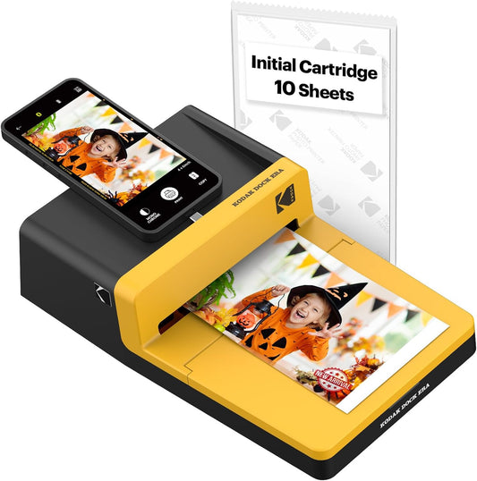 KODAK Dock ERA Plus 4PASS Instant Photo Printer (4x6) (Printer + 10 Sheets)