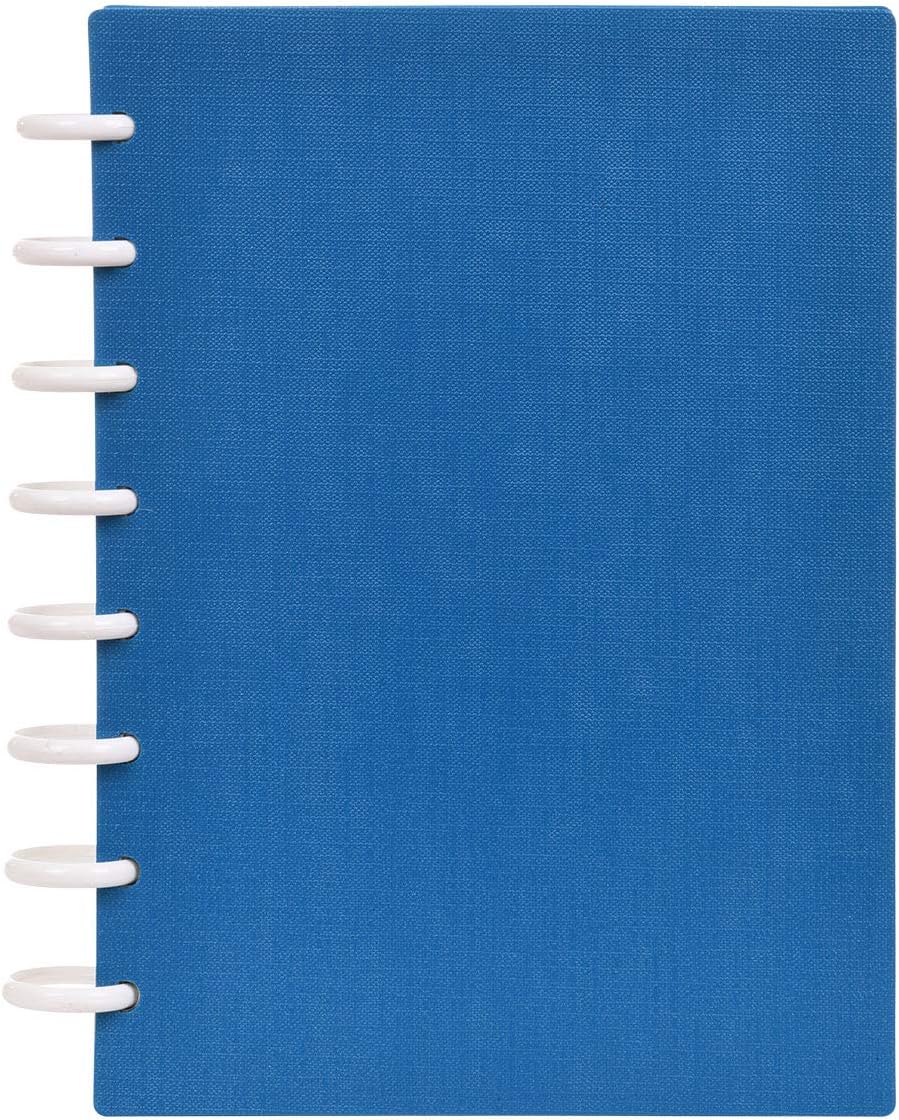 Talia Discbound Notebooks, Planner, Customizable, (Deep Lake Blue, Junior (5.5in x 8.5in))