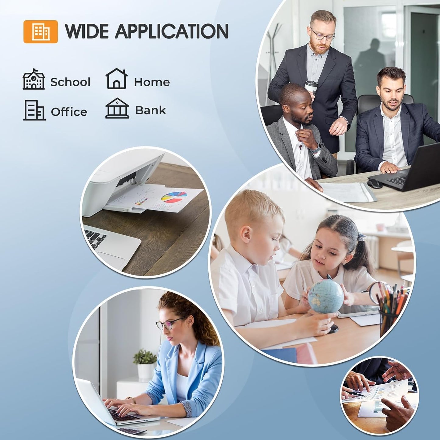 Phaser 6510 Toner Cartridge Compatible for Xerox Phaser 6510 for 6515 6510DNI 6510DN 6510N 6510DNM WorkCentre 6515DNI 6515DN 6515DNM 6515N Printer Extra High Capacity 4 Color Set