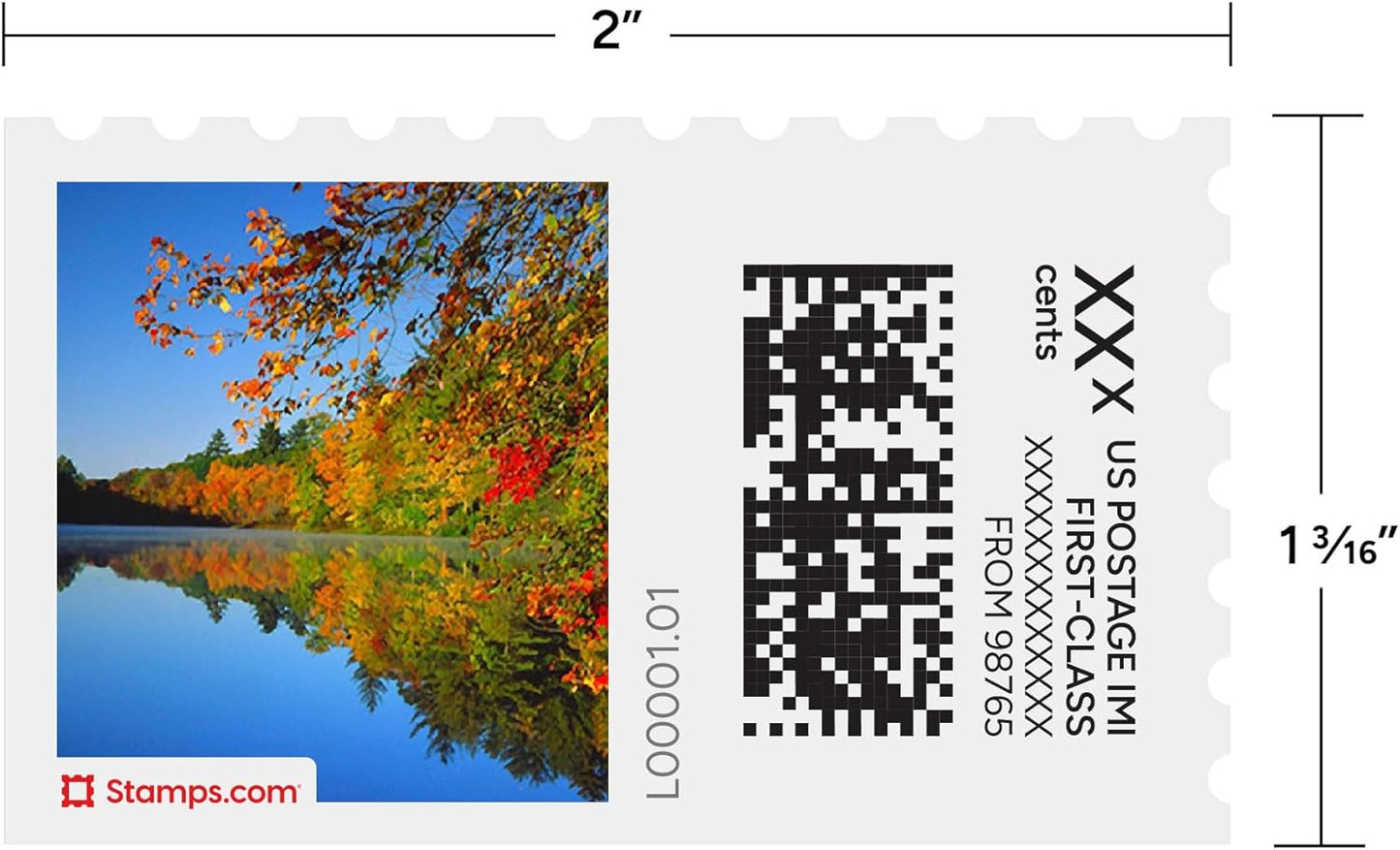 Fall River NetStamps 120-Pack (5 Sheets) Printable Postage Labels (Stamps.com Subscription Required) - Print Approved Postage - Inkjet & Laser Printers - Business, Personal, Home