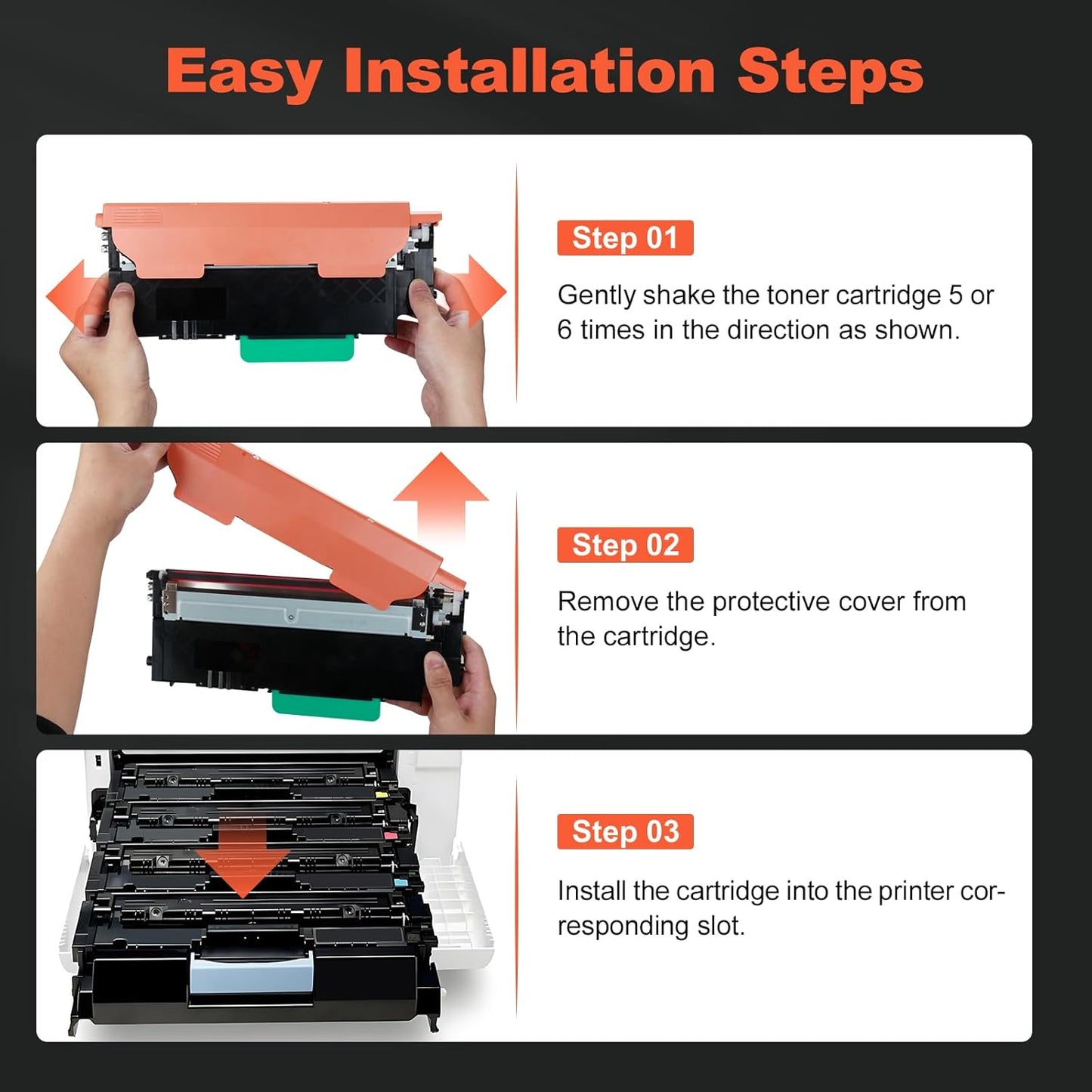 v4ink 116A Toner Cartridge 4 Pack Replacement for HP 116A W2060A W2061A W2062A W2063A use with HP Color Laser 150 150a 150nw MFP 178 178nw 178nwg 179 179fnw 179fwg Printer Ink (KCMY)