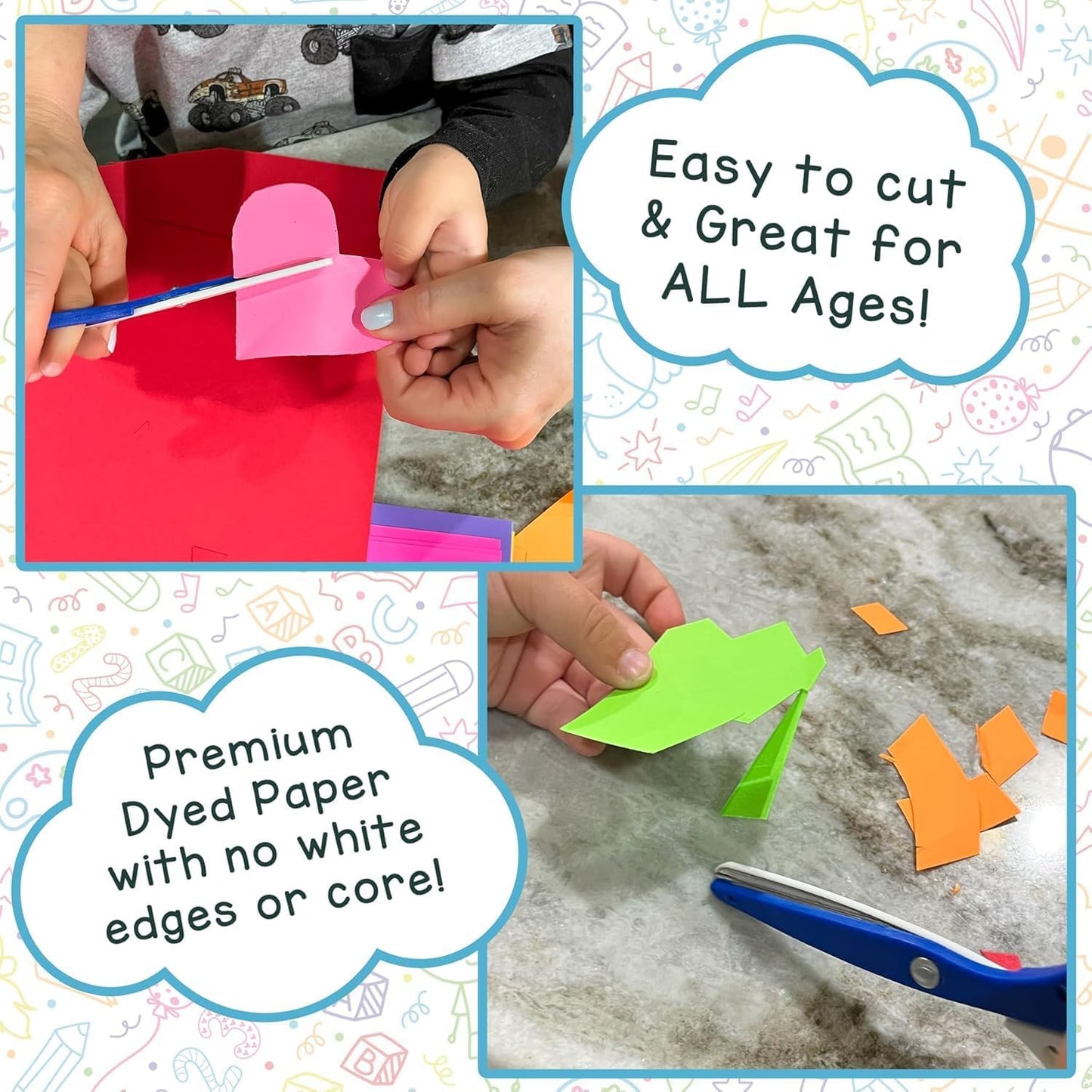 Hygloss Black Cardstock - 8.5x11-Inch, 50 Sheets, 65 lb/ 176 gsm, Fade-Resistant, Acid-Free Color Card Stock Paper