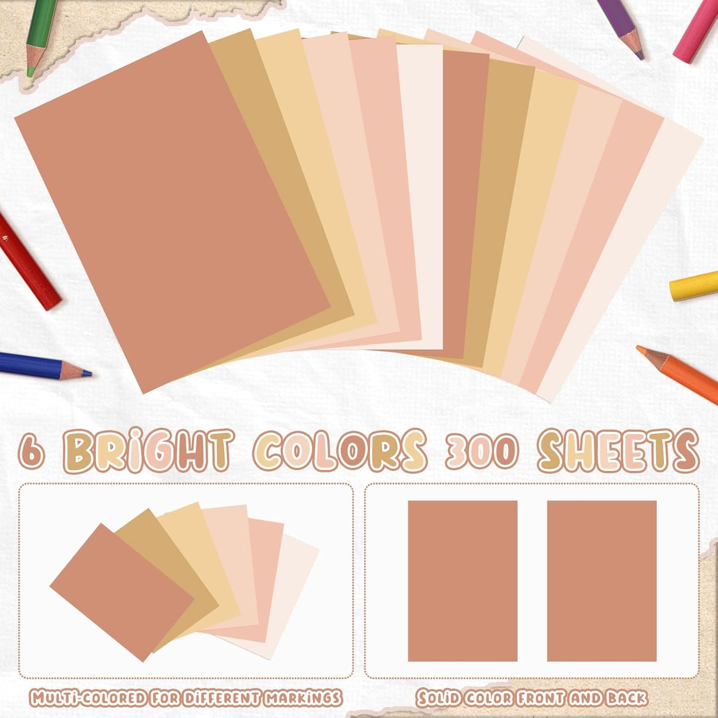 Fainne 300 Pcs Blank Index Cards 180 Gsm Thick Card Stock Assorted Color Neon Blank Flash Cards Colorful Study Notecards for Organizing(2 x 3 Inch,Yellow Series)