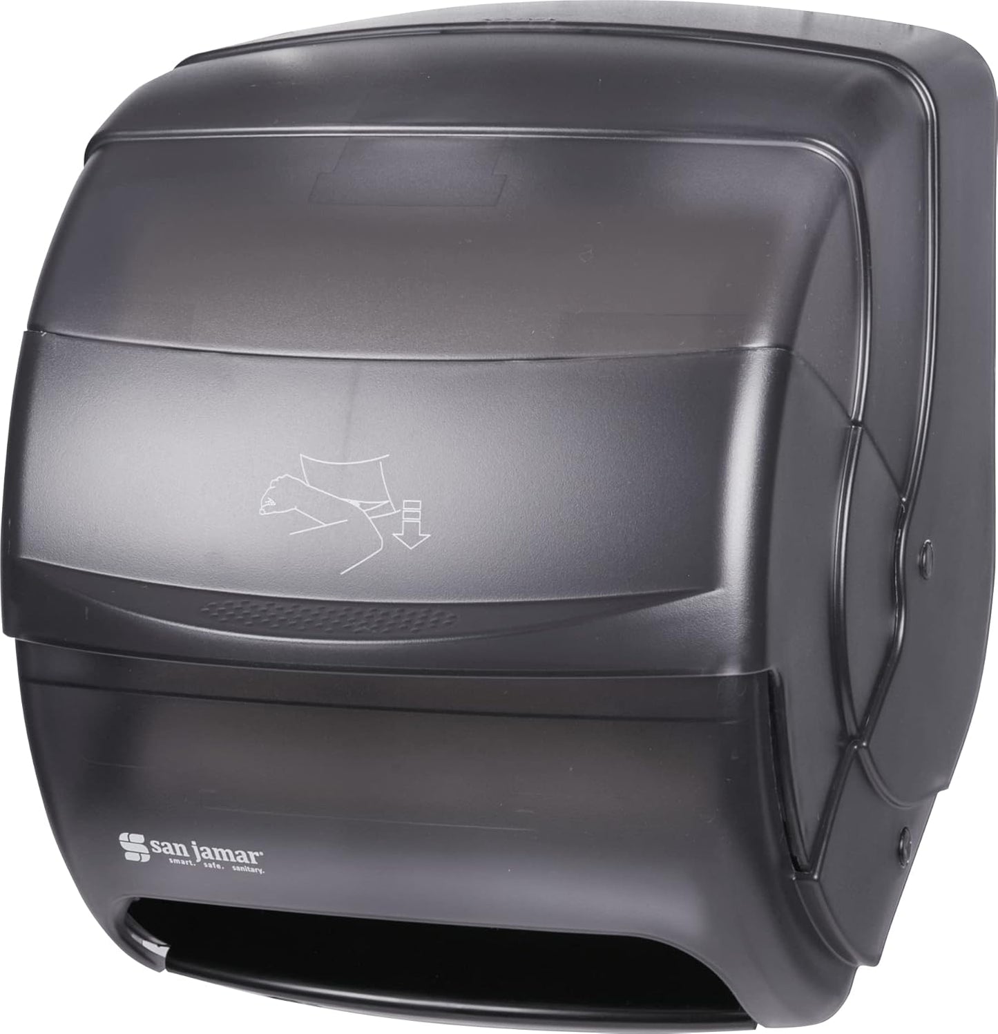 San Jamar T850TBK Black Pearl Integra Plastic Lever Roll Towel Dispenser