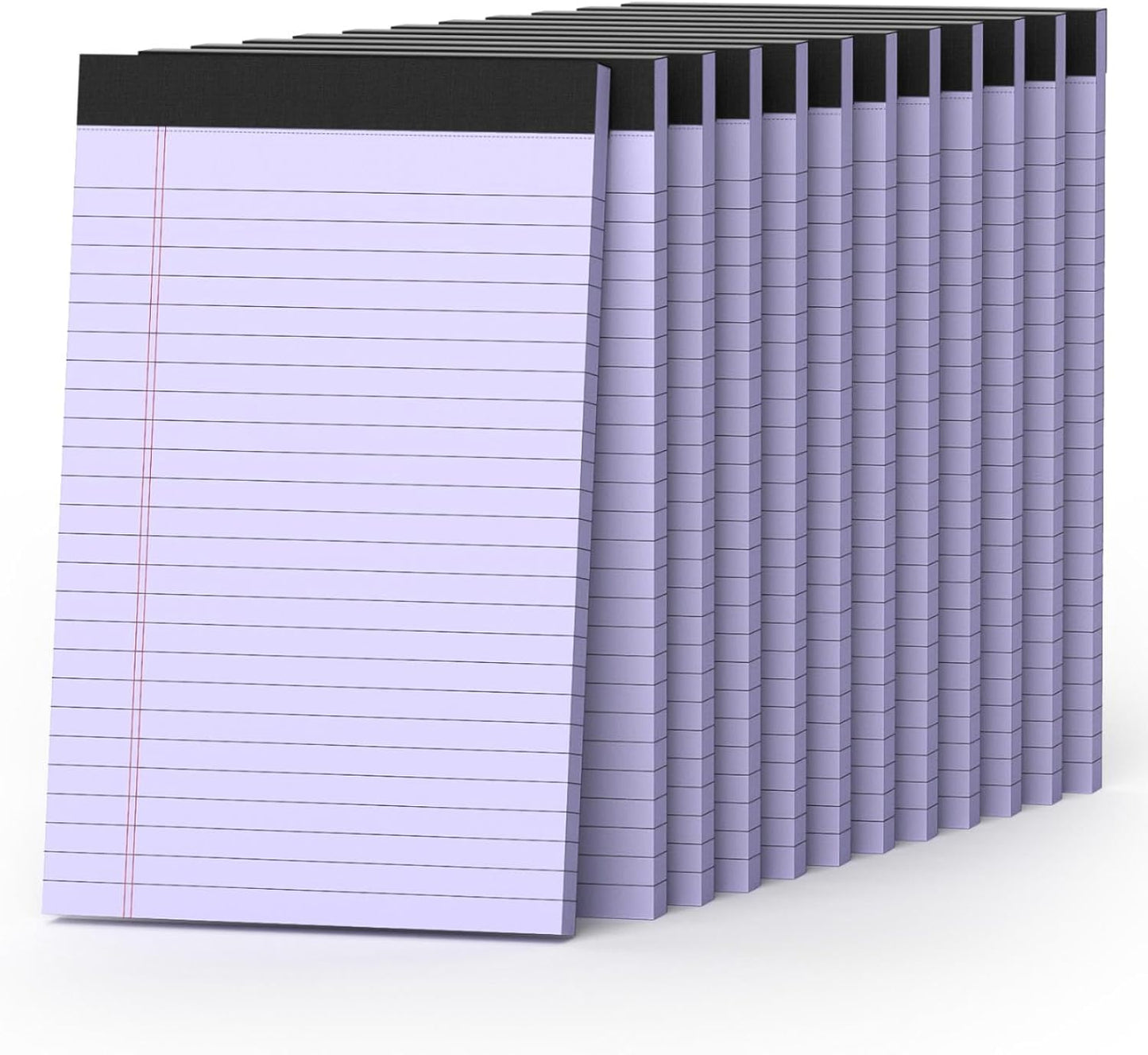 360 Sheets Purple Note Pads 5" x 8" Pack of 12 Small Legal Pads College Ruled Lined Paper with Micro-Perforated Writing Notebook 30 Sheets per Pad Small Notepad for School, Office & Home Supplies