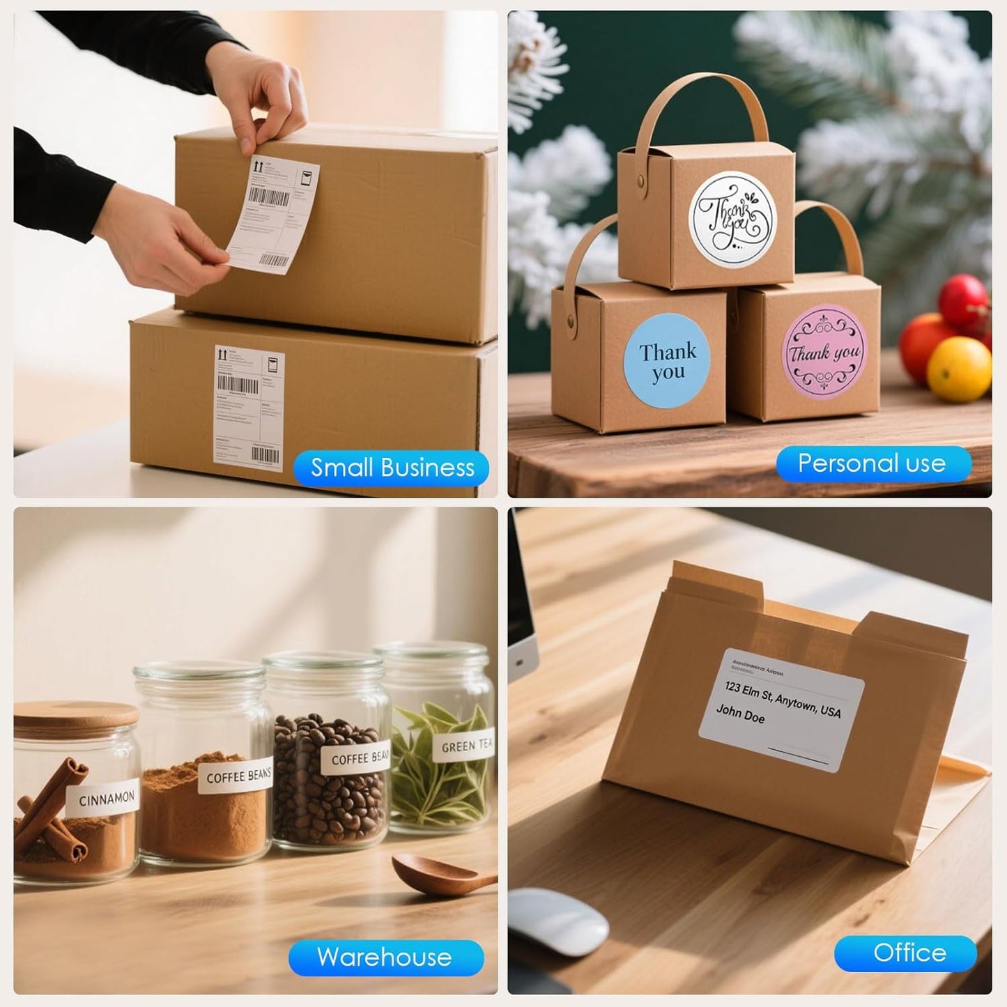 Forc Shipping Label Printer,4X6 Thermal Label Printer for Small Business & Office Package,Compatible with Android, iOS, Windows and Mac, Widely Used for Amazon,UPS,Etsy,USPS