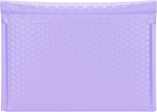 Purple Side-Loading Bubble Mailers 12 x 9 Inches,Self-Seal Padded Mailing Envelopes, Pack of 27