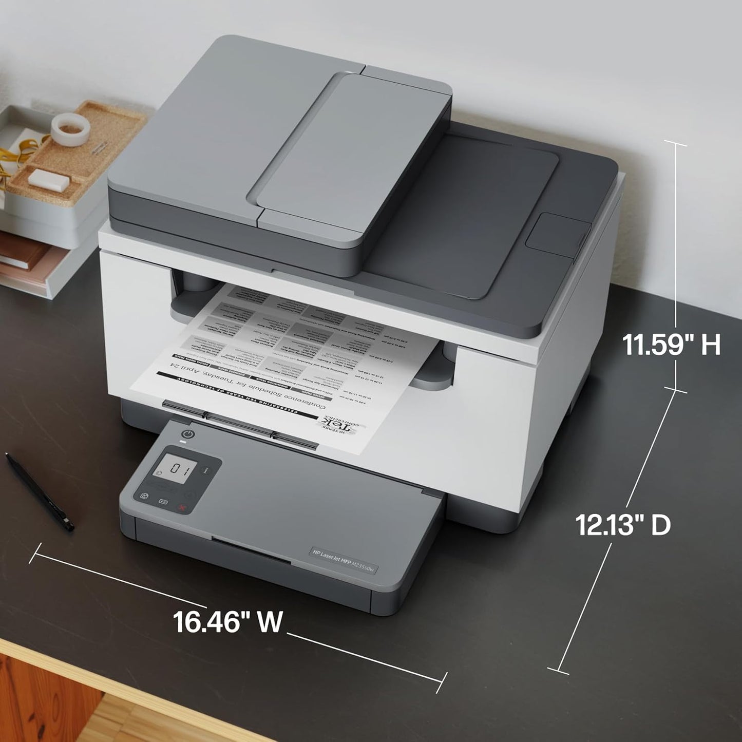 HP Laserjet MFP M235sdw All-in-One Laser Wireless Printer, Scan/Copy, Black & White, Duplex, Best for Office