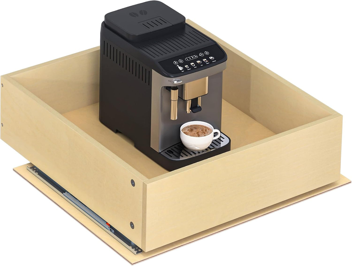 WelFurGeer Soft Close Pull Out Drawers for Cabinets, 20" W x 22" D Pull Out Cabinet Organizer, Bottom Mount Cabinet Roll Out Drawers, Durable Pullout Drawer for Home & Kitchen Organization