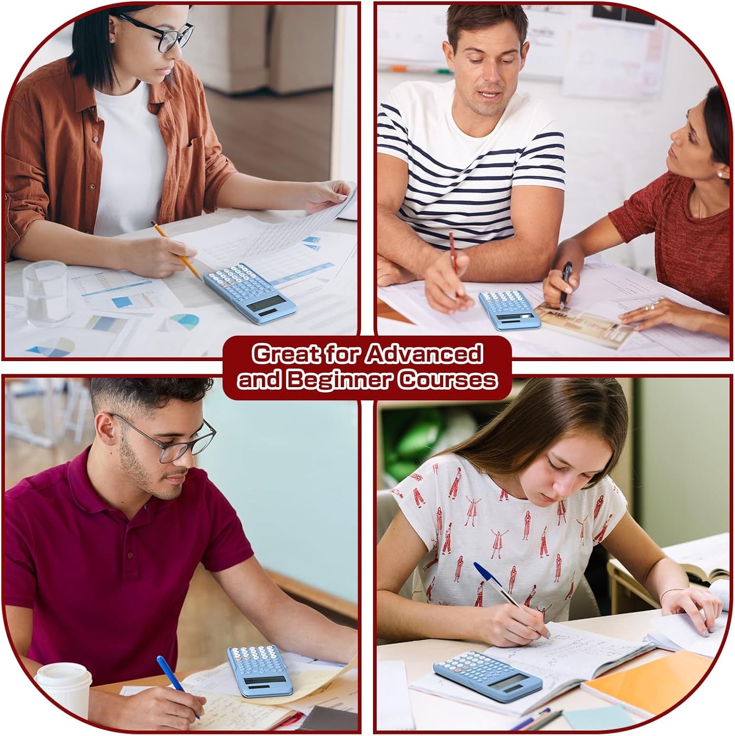 NEWYES Scientific Calculator for Students, 2-Line Math Calculator with Dust Cover, Middle and High School Supplies for Sudents