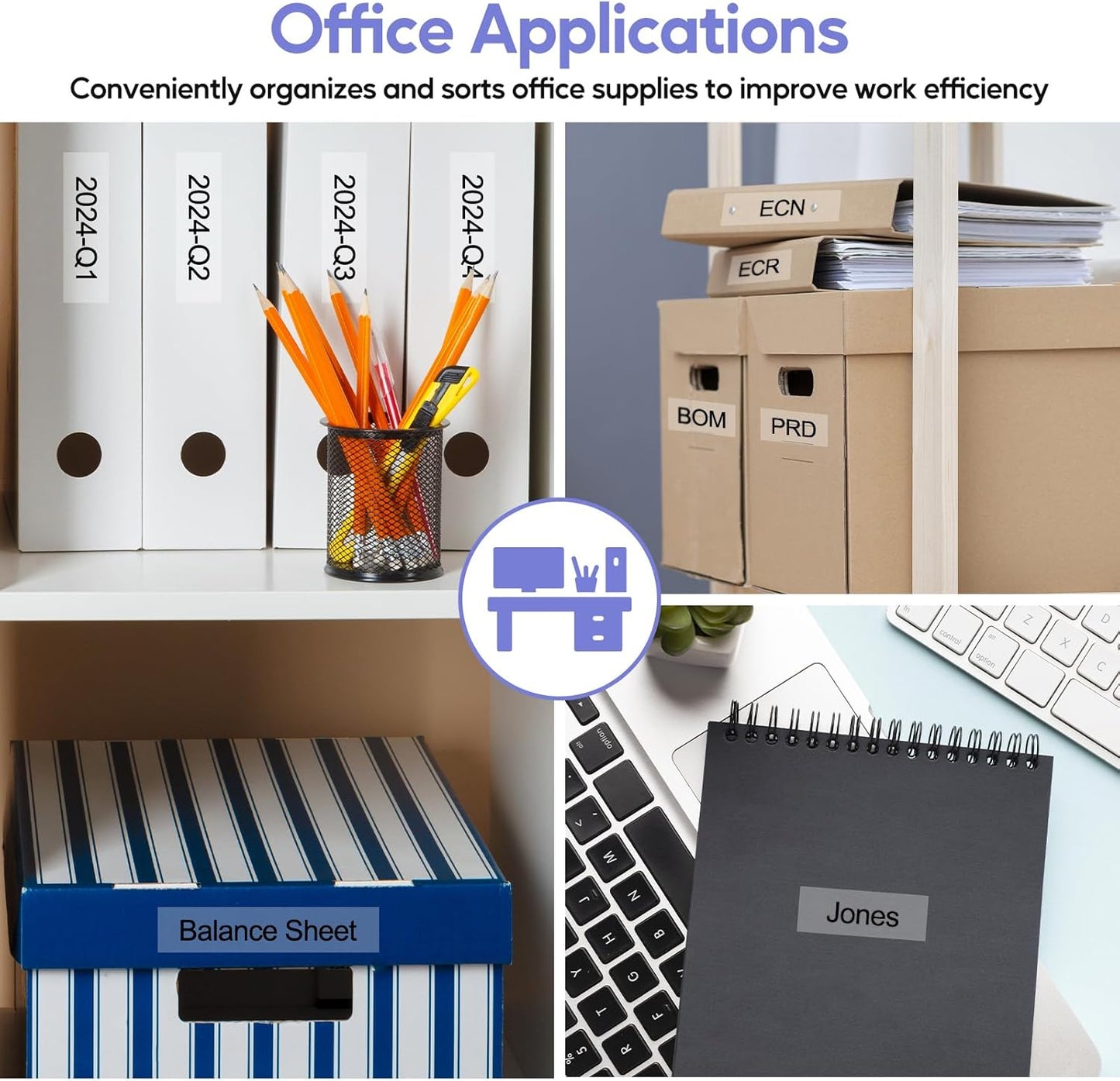 NineLeaf 4 Pack Compatible for Brother P-Touch M Label Tape MK121 M-K121 M121 Black on Clear 3/8" (9mm) x 26.2ft (8m) Labeling Refill Cartridge Work in PT-45M PT-65 PT-70 PT-80 PT-M95 Label Maker