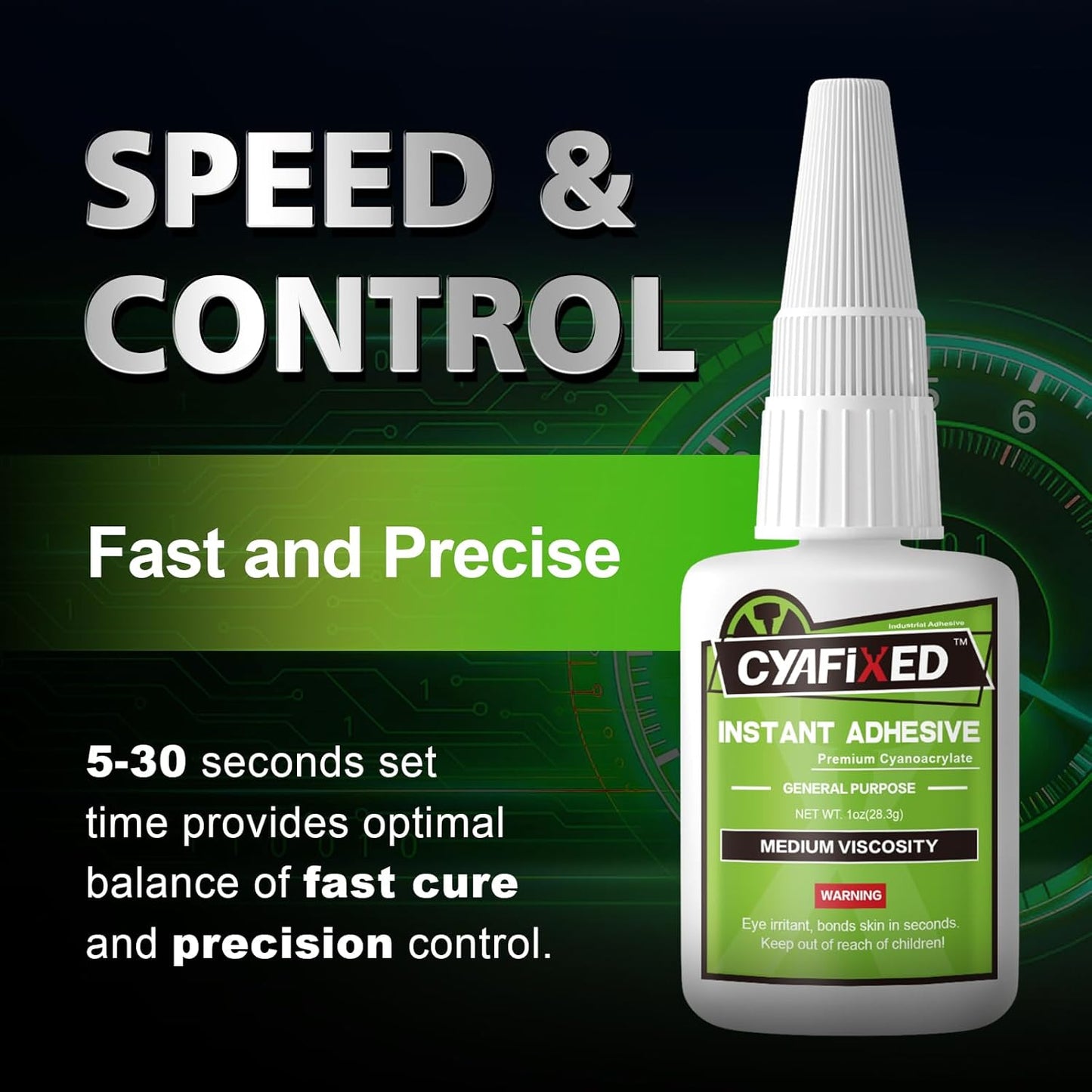 Super Glue Liquid, Instant Clear Cyanoacrylate Medium Viscosity Adhesive, Food Safe CA Glue for Shoe Repair Leather Ceramic Plastic Glass Metal Wood Aquarium Porcelain Rubber Pottery Model Craft