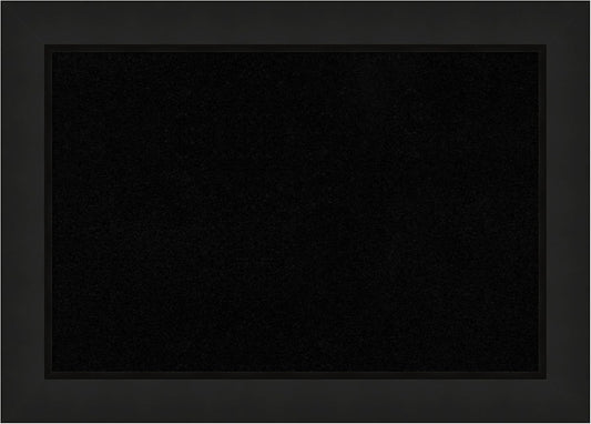 Amanti Art Black Cork Board for Wall, 15x21 Vision Board with Black Wood Frame, Small Corkboard Office Decor for Home Organization, Casual Corkboard Pinboard to Display Items for Home Organization in