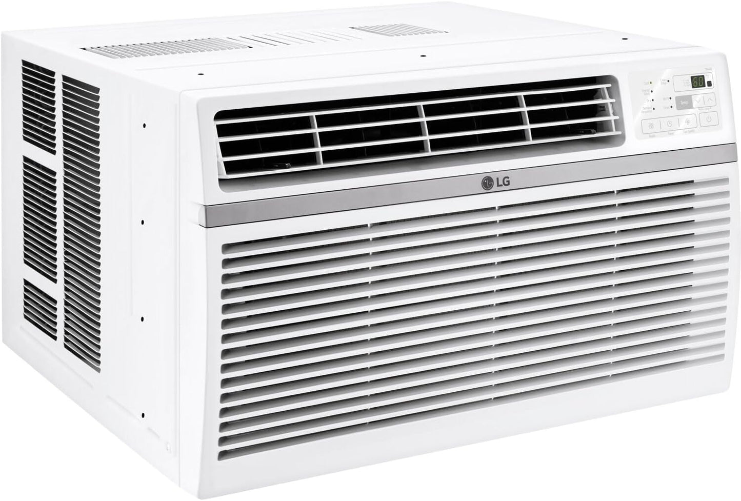 LG LW1224RD 12,000 Window Air Conditioner, 115V, 550 Sq.Ft. (22' x 25' Room Size), Quiet Operation, Electronic Control with Remote, 3 Cooling & Fan Speeds, Auto Restart, 12000 BTU, White