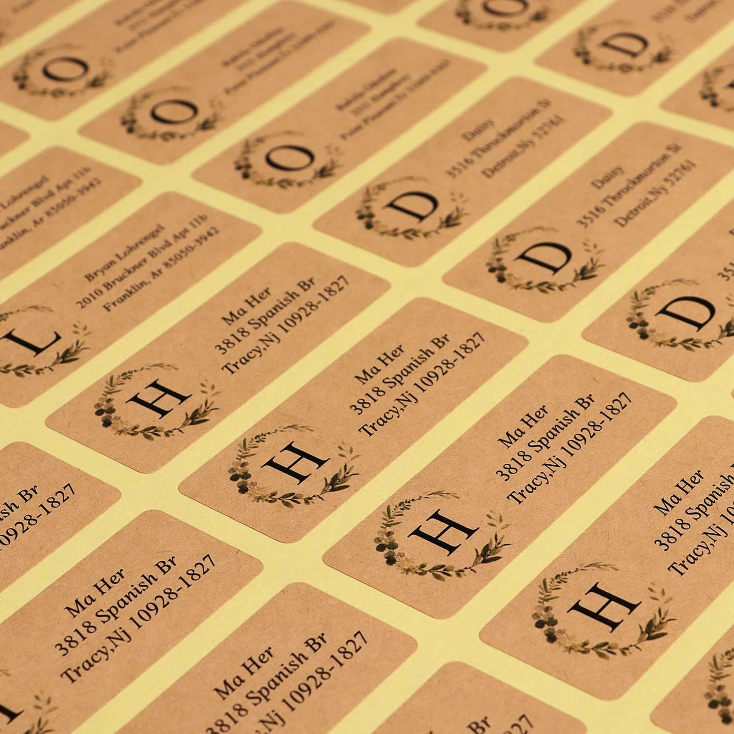 Custom Address Labels - Personalized Address Labels with Strong Adhesion, Can Be Used for Cardboard, Paper, Plastic, Glass, Metal (2.6x1 Inch, Set of 100)