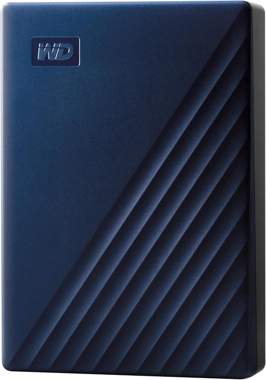 WD 6TB My Passport for Mac, Navy, Portable External Hard Drive with Backup Software and Password Protection, USB 3.1/USB 3.0 Compatible - WDBK6C0060BBL-WESN