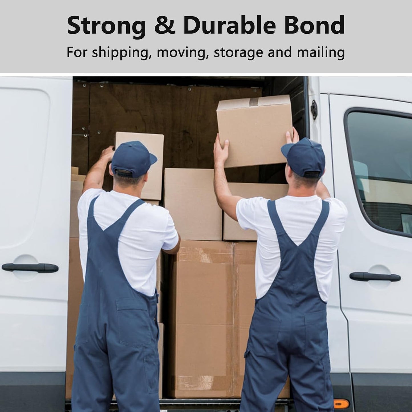 1.88 in x 66.6 YDs Clear Heavy Duty Packing Tape with Dispenser, Strong & Durable Shipping Tape, Packaging Tape, Packing Tape Dispenser for Packing Boxes, Moving Supplies, Shipping and Mailing