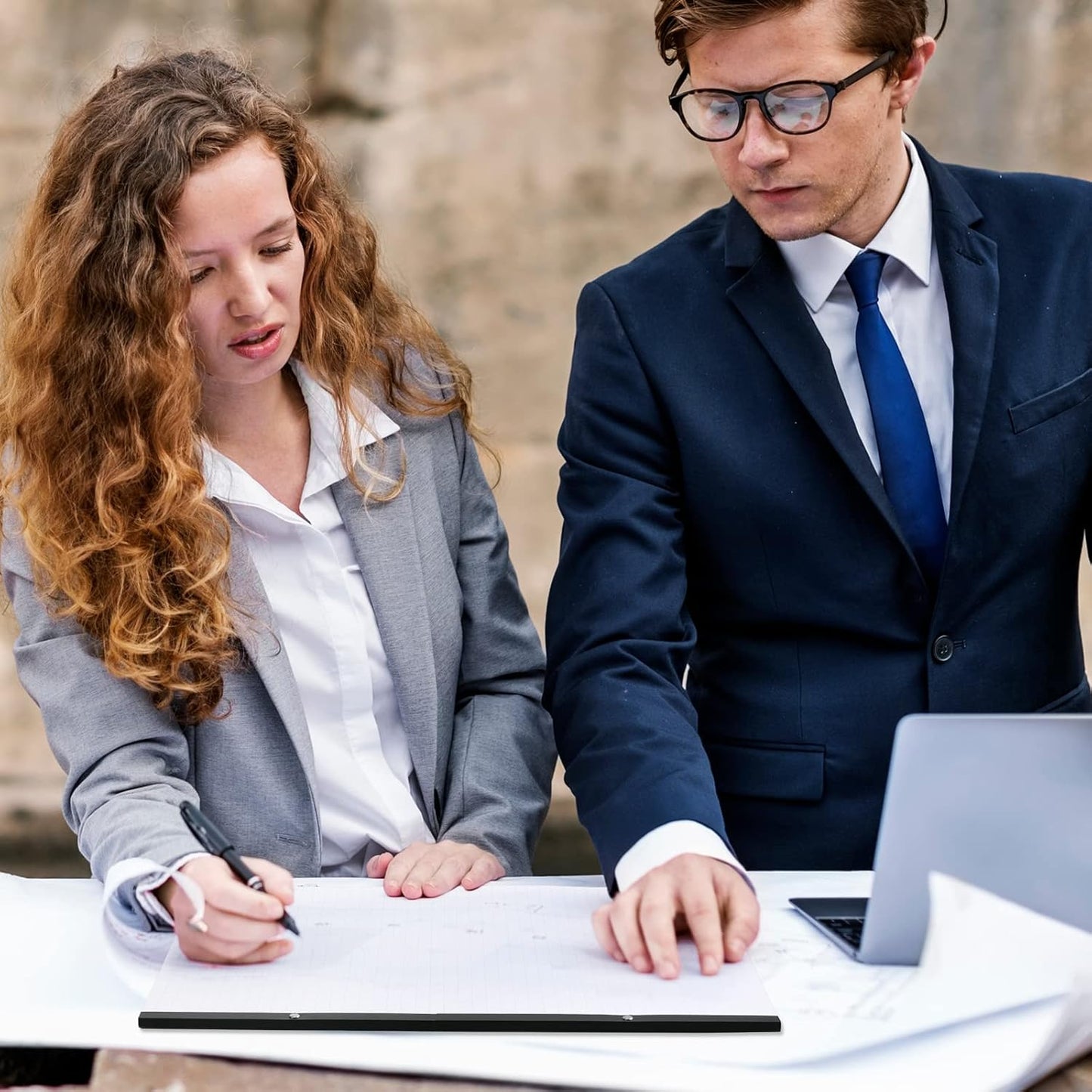 Fainne Large Engineering Graph Paper Pad 22''x17'' Landscape 4" x 4"Grid Pad Giant Drafting Sketching Graph Paper for Engineer Architect Designer Mathematician Draftsman(White and Blue)