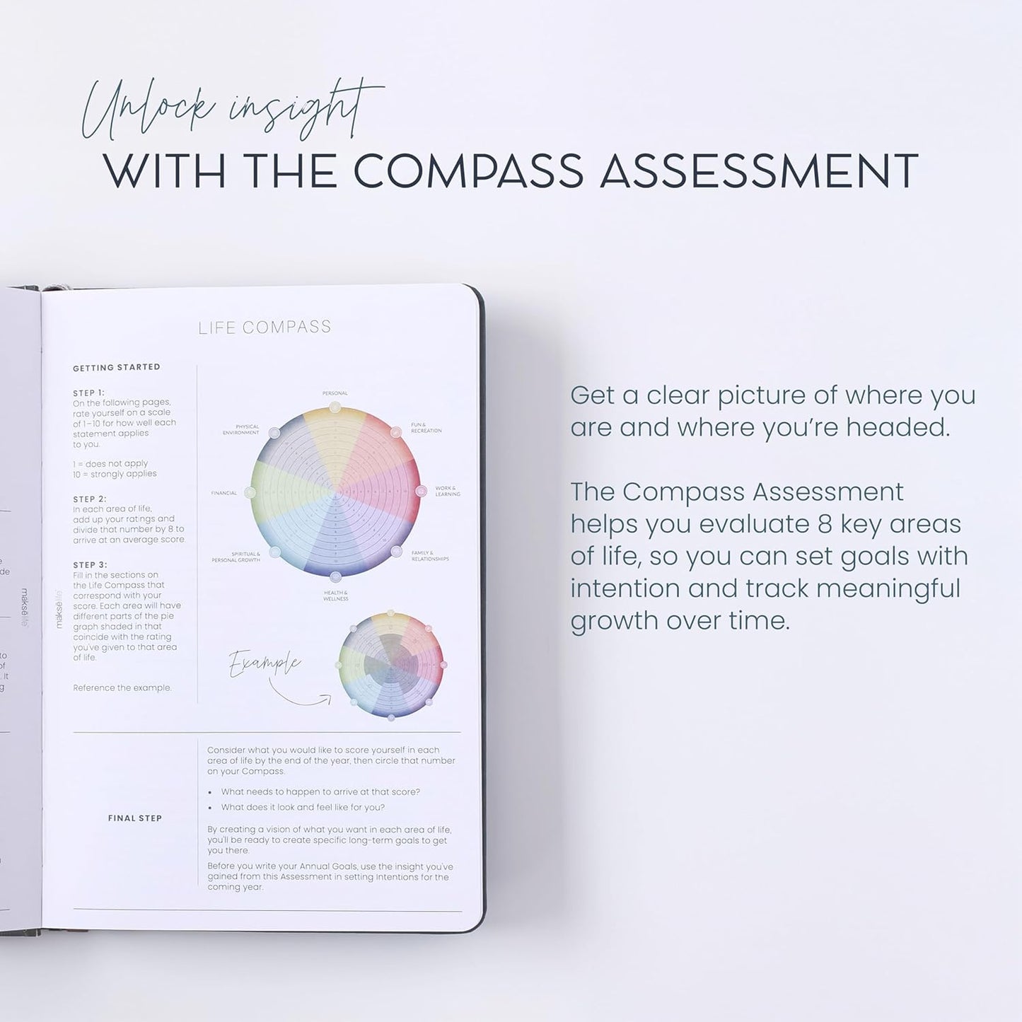 Quarterly Undated Planner - Goal Setting And Weekly Planner, Productivity Tools, Time-Management, Habit Tracker, Dark Gray
