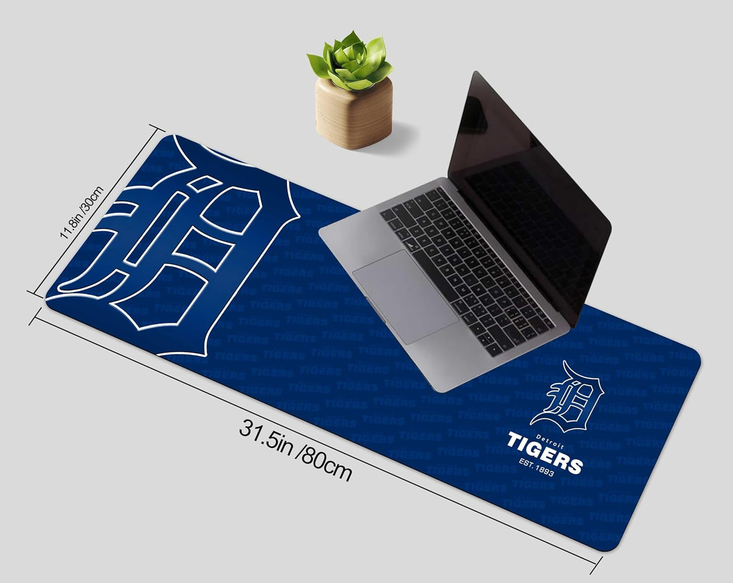 Waterproof Mouse Pad - Extended Contour Mouse Mat for Home and Office, Large Gaming Mousepad Laptop Keyboard Mat with Non-Slip Rubber Base, Stitched Edges