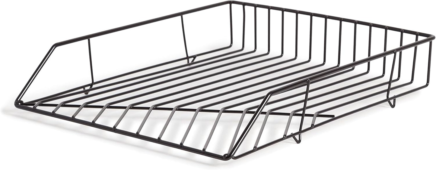 U Brands Vena Paper Tray, Black