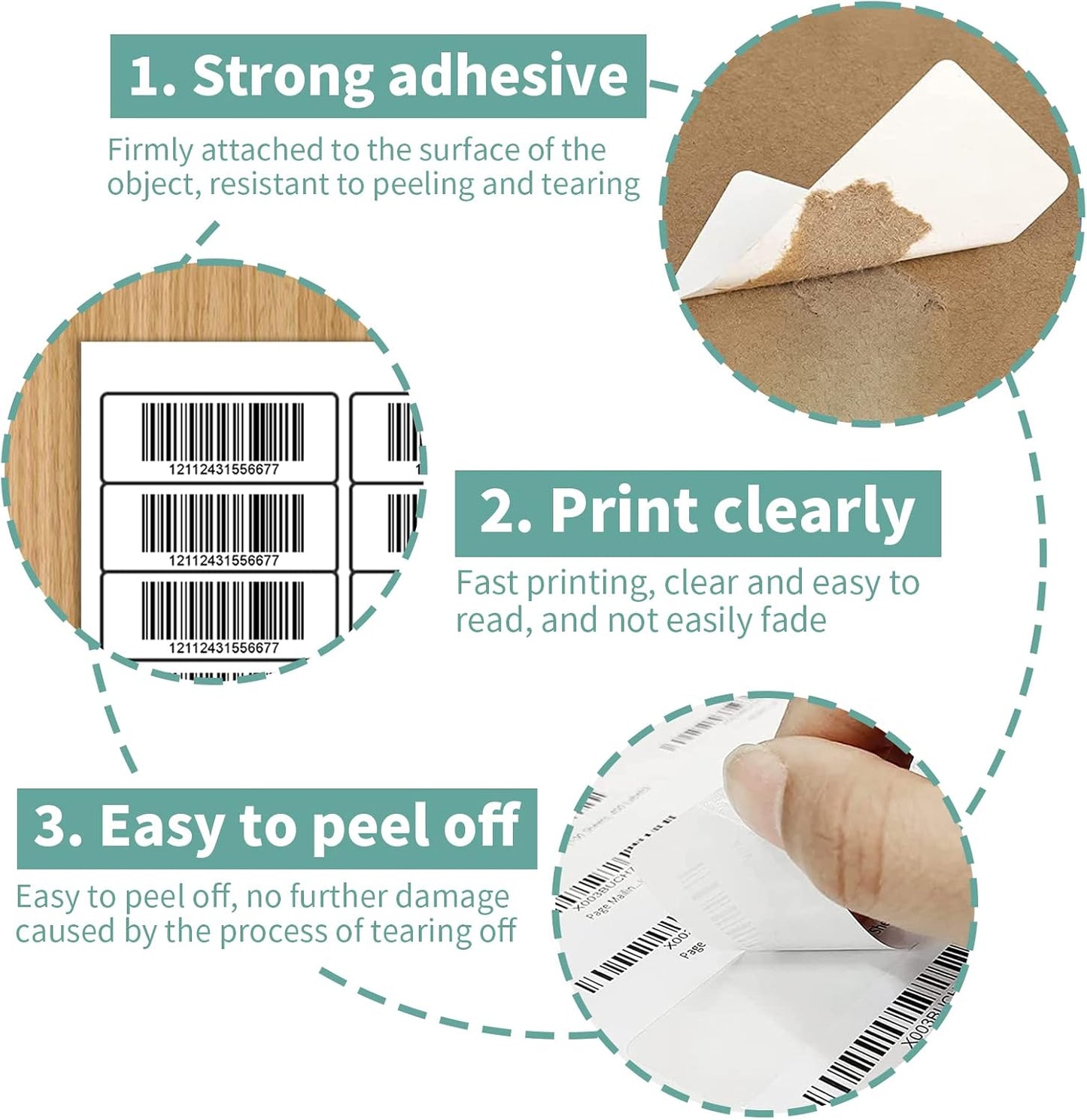 30 up Label 1" x 2-5/8" Shipping Address Labels, FBA Barcode Sticker, 200 Sheets 30 Per Page Mailing Label for Laser/Inkjet Printers (6000 Labels)