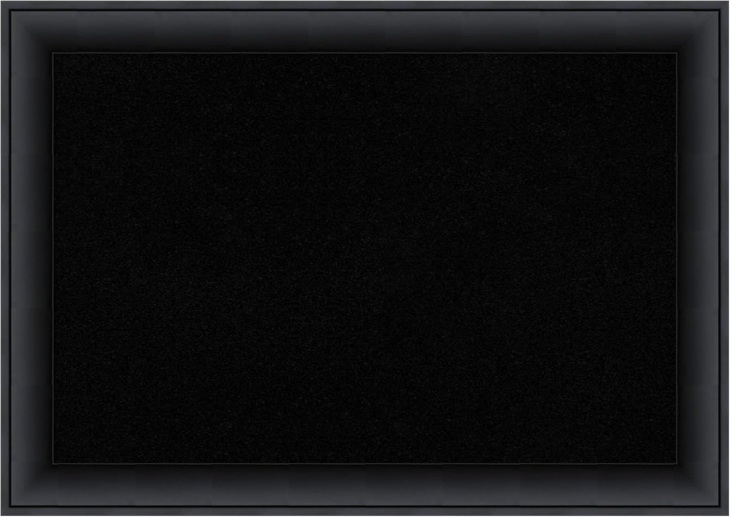 Amanti Art Black Cork Board for Wall, 19x27 Vision Board with Black Wood Frame, Medium Corkboard Office Decor for Home Organization, Modern Corkboard Pinboard to Display Items for Home Organization