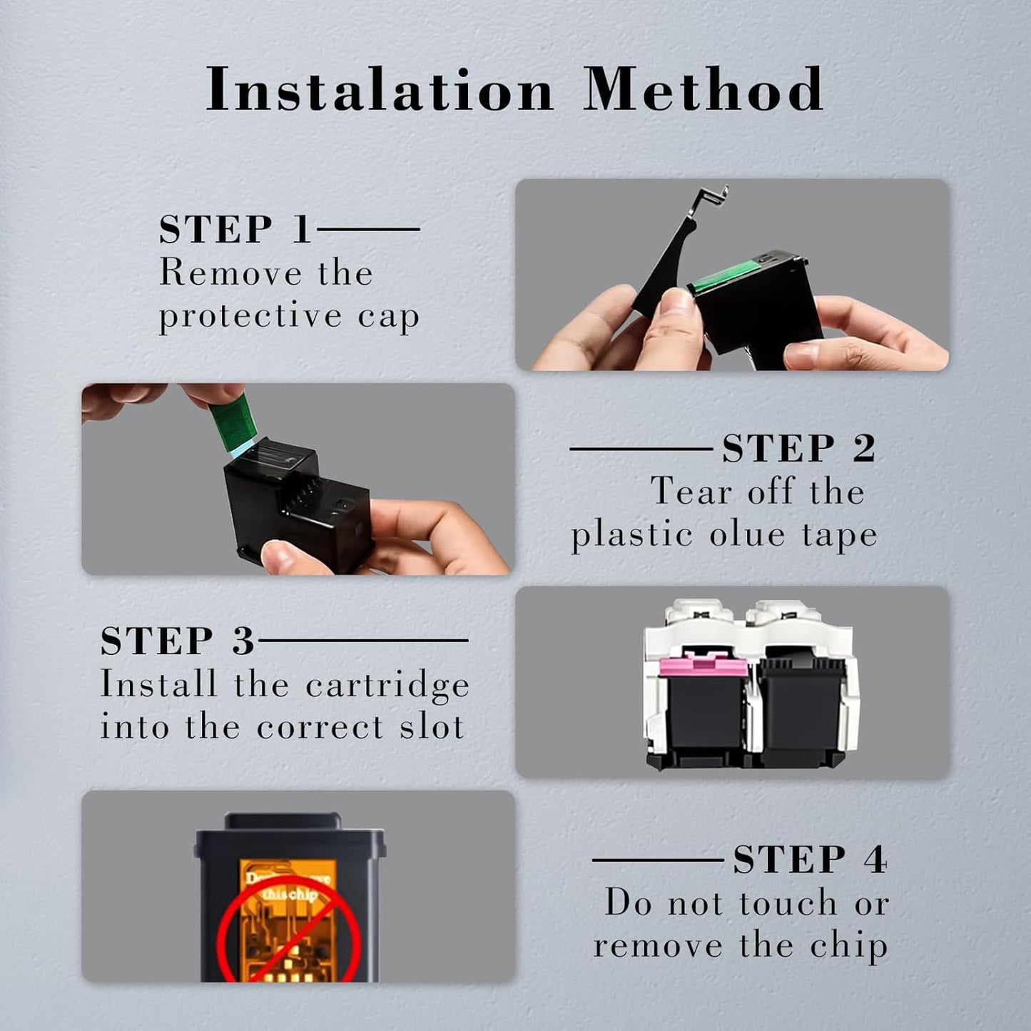 Printer Ink 62 XL 62XL Envy 7645 Black for HP 62 XL Ink Cartridge HP Ink 62 62XL Ink Cartridges Black HP62 HP62BK with Envy 5540 5544 5545 5642 5660 5664 7640 7645, OfficeJet 200 250 258