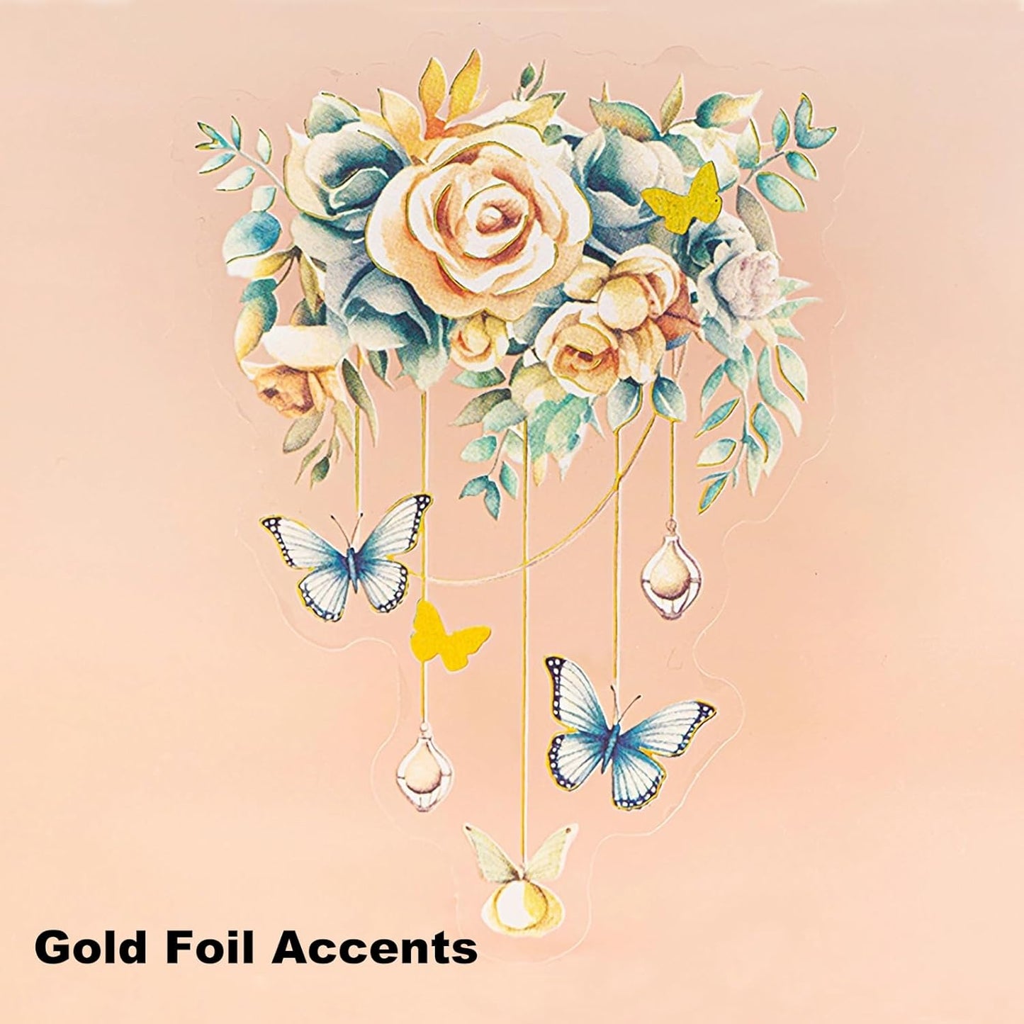 Fairy Tale PET Sticker Set, 60PCS Fantasy Scrapbook Supplies with Gold Foil Accents Waterproof Journal Stickers for DIY Crafts, Planners, and Collages