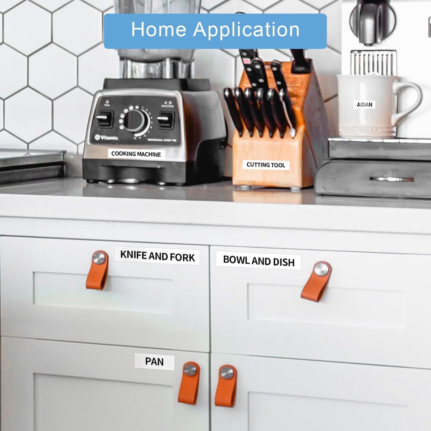 Absonic 12mm 0.47 Laminated White Tz-231 Tape Compatible for Brother Tze-231 Tze Tape 1/2 Inch Refills Work for P Touch Label Maker PTD220 PTD210 PTH110 PTP710 PT-610BT PTD400, Black on White, 6 Pack