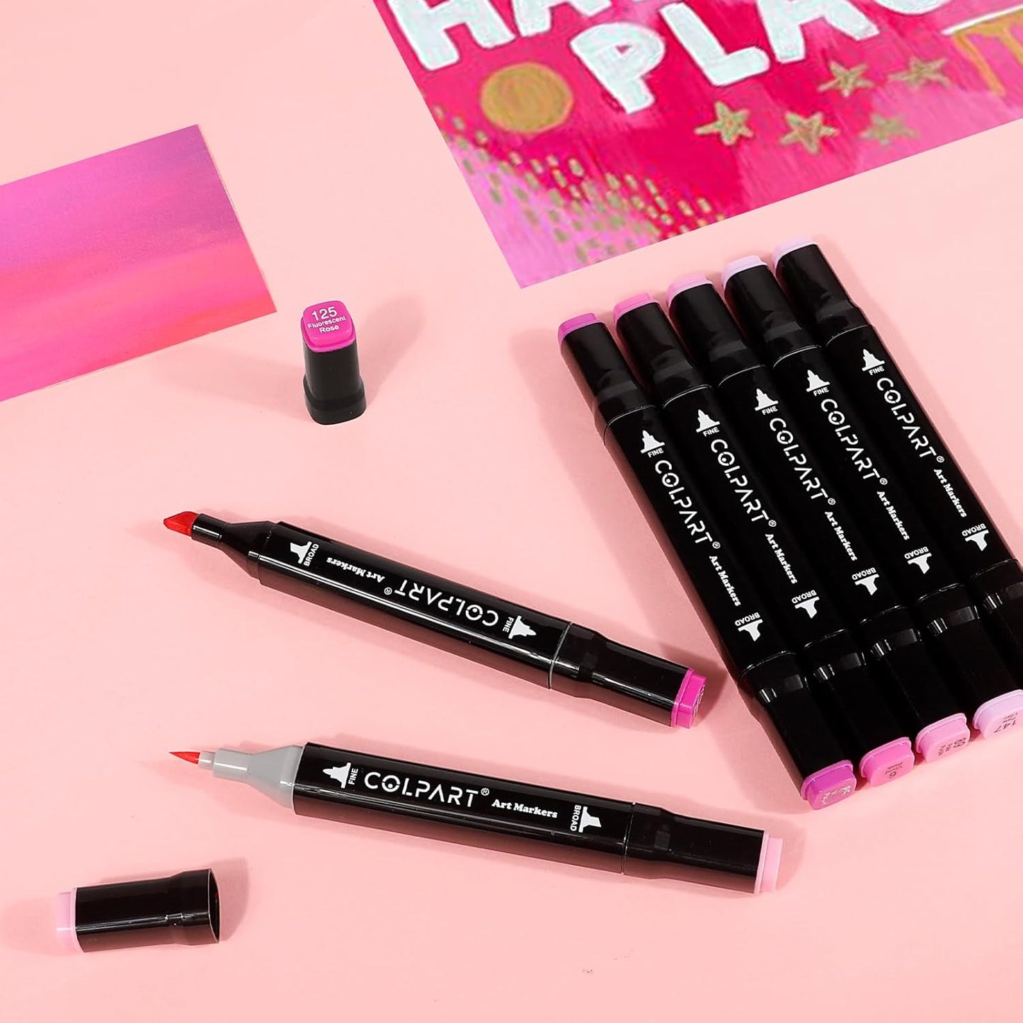 168 Colors Alcohol Markers Brush Tip Dual Tip Art Markers for Kids Marker Pens with Pen Holder and Carry Bag for Adult Coloring Painting Supplies Perfect for Painting, Coloring, Sketching and Drawing