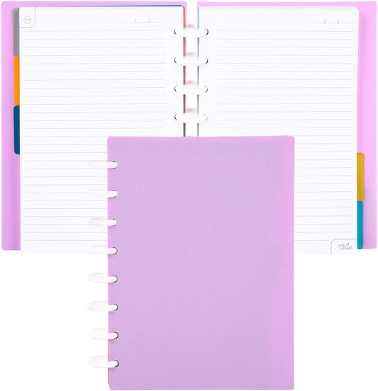 Talia Discbound Notebooks, Planner, Customizable, (Spring Pink, Junior (5.5in x 8.5in))