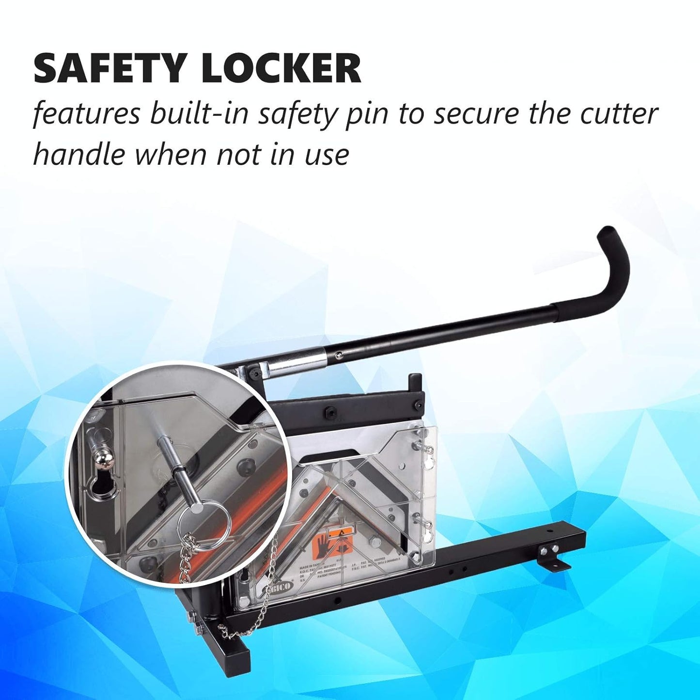 IDL Packaging AC-110 Portable Cutter for Cardboard Edge Protectors up to 4" x 4" x 0.4" Size - Heavy-Duty Tool for V-Board Cardboard Corners of Various Length - Stationary or Fully Portable Use