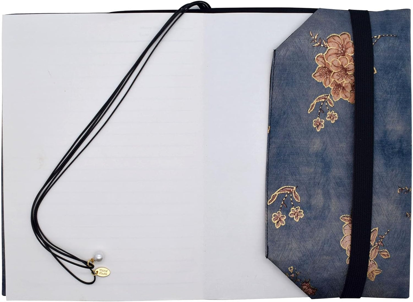 BLBMH A5 Book Covers for Paperbacks Book Cover Fit for 5.5x8.3 inch Adjustable Book Sleeve Cover for A5 Diary Books Fabric Softcover Protector for Notebook - Flower 3 Blue