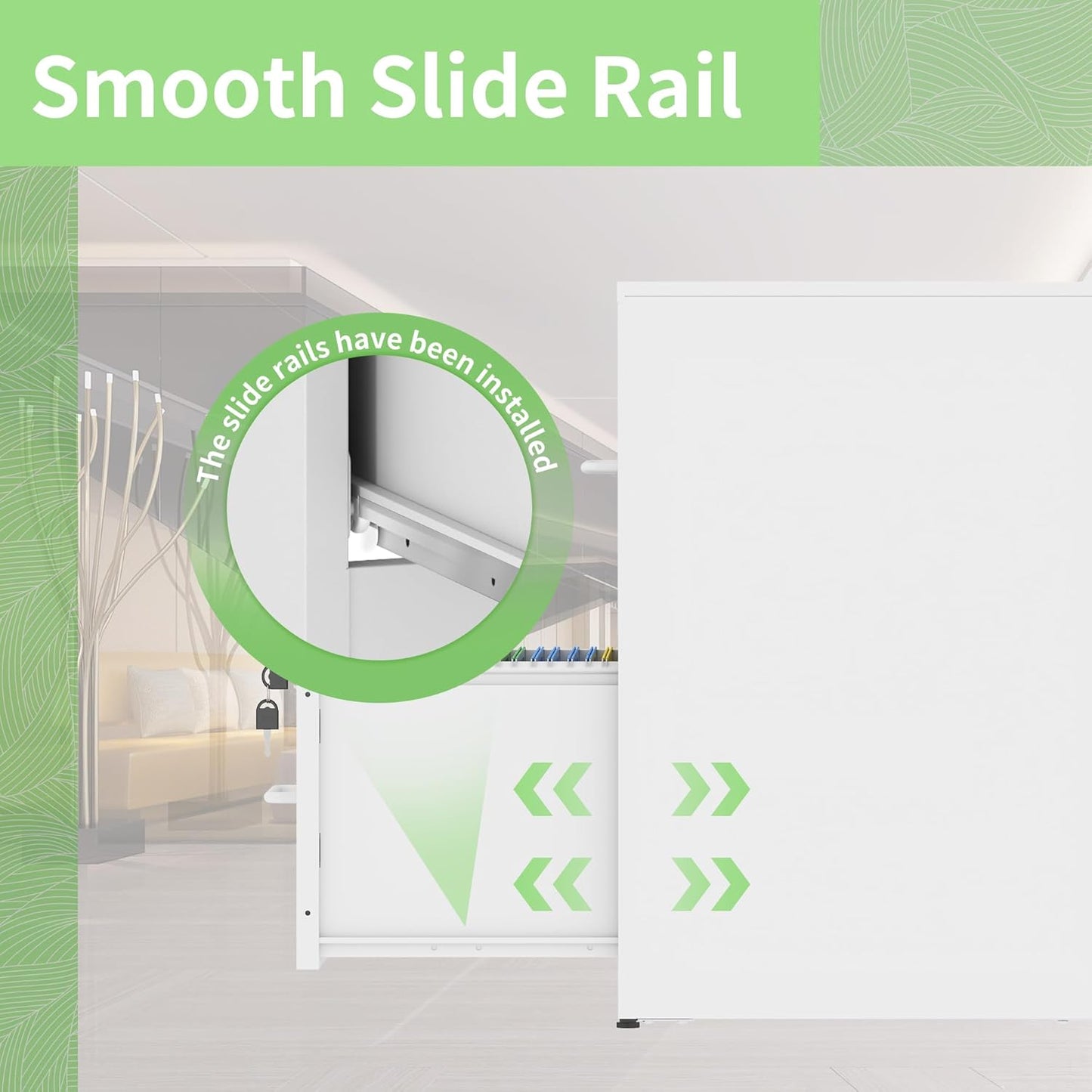 Metal File Cabinet with Drawer Heavy Duty Home Office Steel Vertical Filing Lockable Cabinets for Legal/Letter Size,Assembly Required