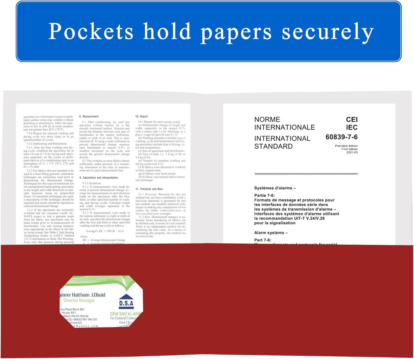 Zzrywuty 25 Packs Paper Folders with Pockets for Students,Businessmen and Office Workers,Letter Size,Two Pocket Folders with Card Slot for Office,Business,School Supplies (Red)