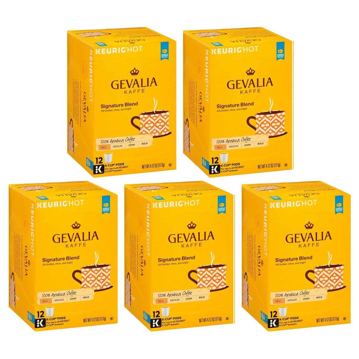 Gevalia Cappuccino Keurig K Cup Pods with Froth Packets 5.98oz (24 Count, 4 Boxes)