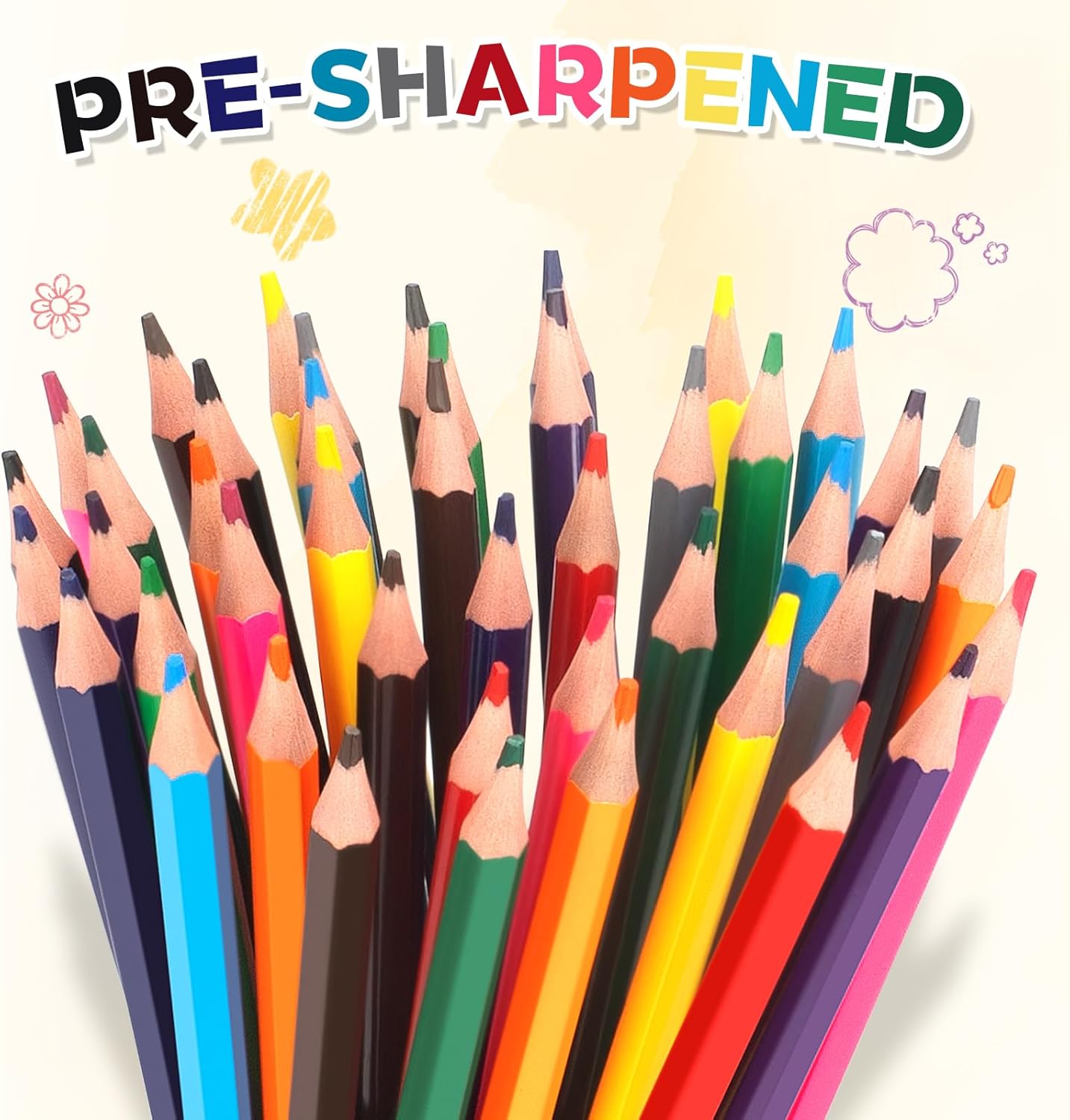 900 Count Colored Pencils Bulk, 12 Assorted Colors, 75 Packs Pre-sharpened Coloring Pencils Set for Kids and Adult, Teachers Essential Classroom Prizes, Back to School Supplies