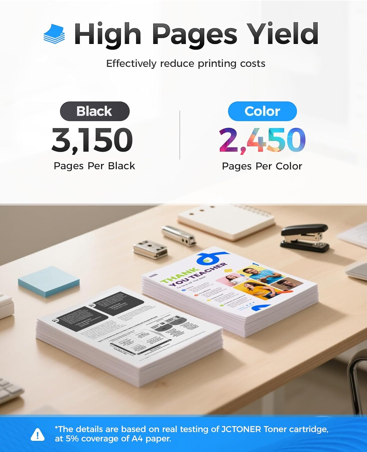 206X Toner Cartridge Set 4-Pack High Yield Replacement for HP 206X W2110X W2111X W2112X W2113X Compatible for HP Color Laserjet Pro MFP M283cdw M283fdn M283fdw M282nw M255dw M255nw Printer Ink 206A