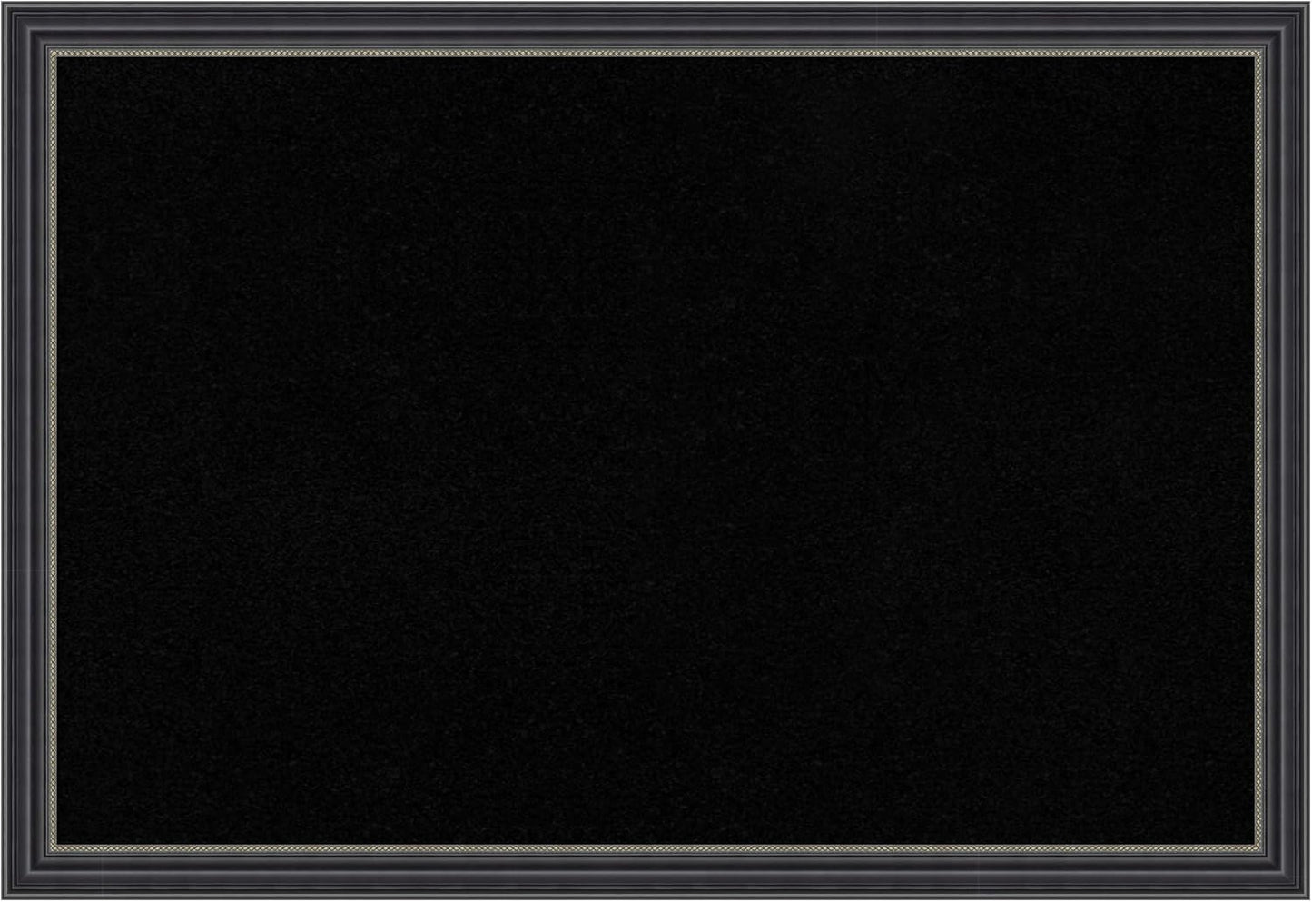 Amanti Art Black Cork Board for Wall, 13x19 Vision Board with Black Wood Frame, Small Corkboard Office Decor for Home Organization, Traditional Corkboard Pinboard to Display Items for Home