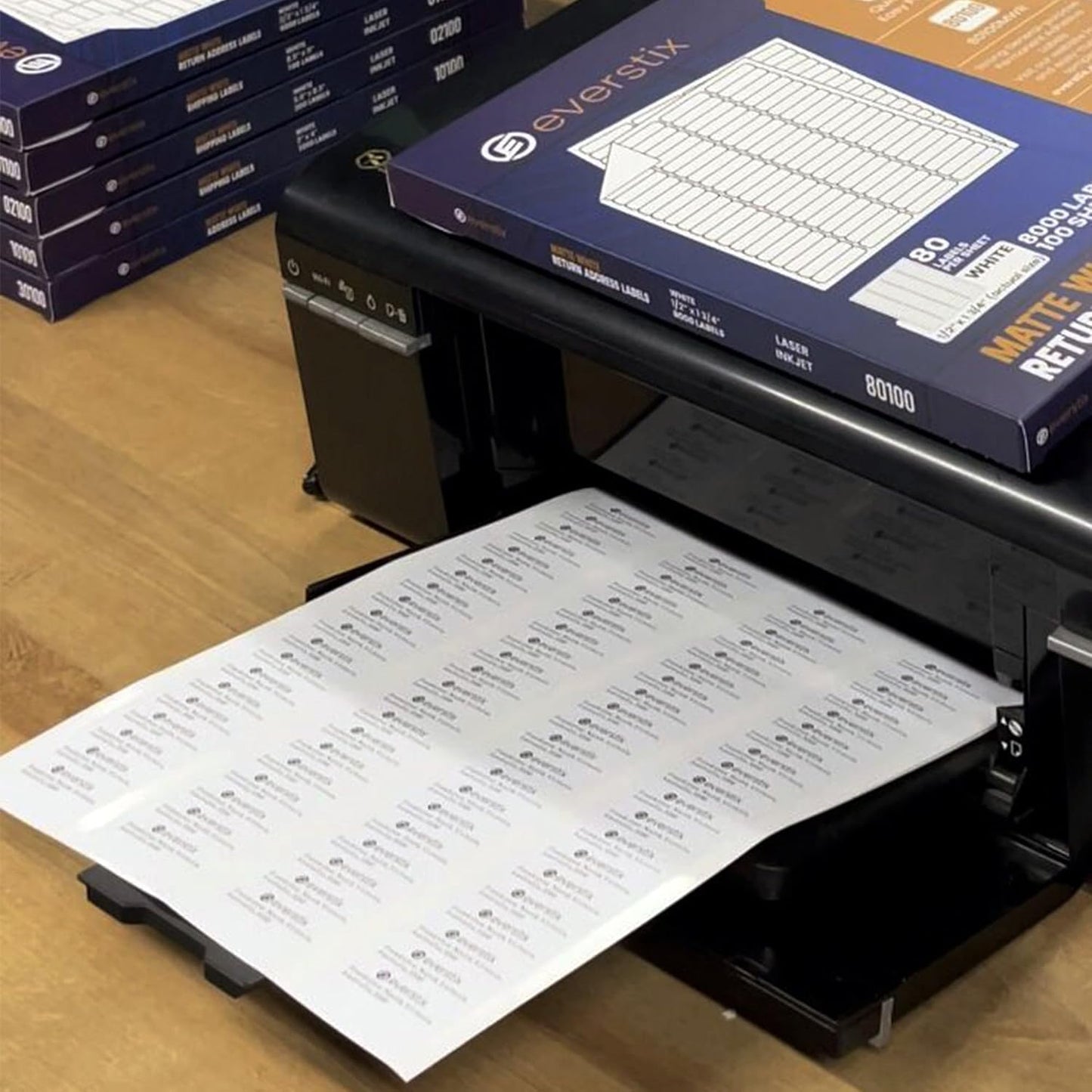 1/2" x 1-3/4", 25 Sheets, 2000 Return Address Labels for Laser & Inkjet Printers, Letter Size