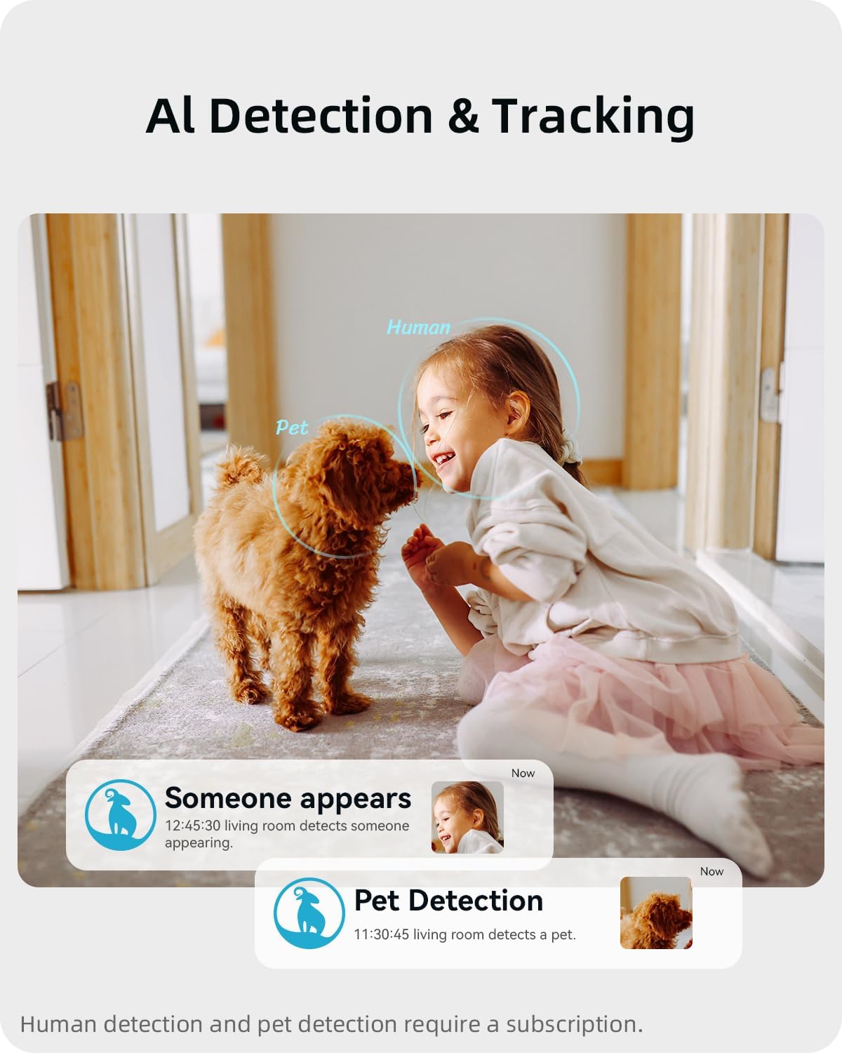 blurams Indoor Camera 2K, Cameras for Home Security 5GHz, 360° Pet Camera w/Motion Tracking, Phone App, 2-Way Audio, IR Night Vision, Siren, Works with Alexa & Google Assistant